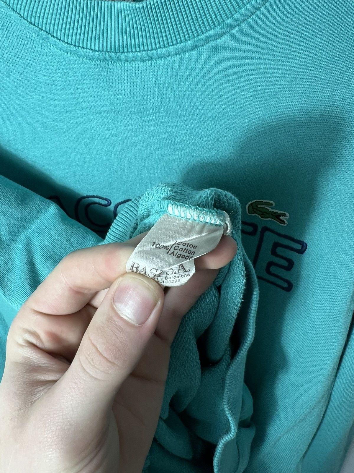 Lacoste Vintage streetwear y2k Lacoste 90s Big Logo Sweatshirt Size US M / EU 48-50 / 2 - 7 Thumbnail