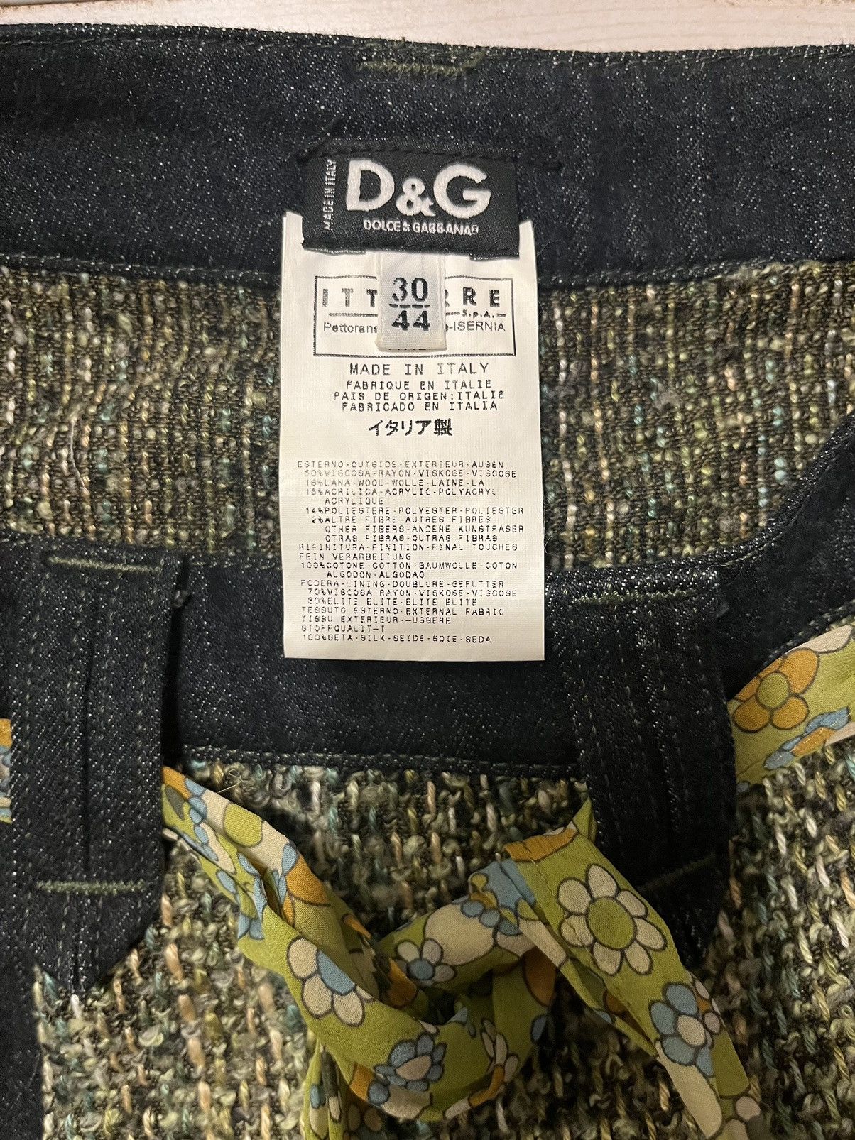 Dolce & Gabbana Dolce & Gabbana Tweed Multi Color Pleated mini skirt Size 30" / US 8 / IT 44 - 2 Thumbnail