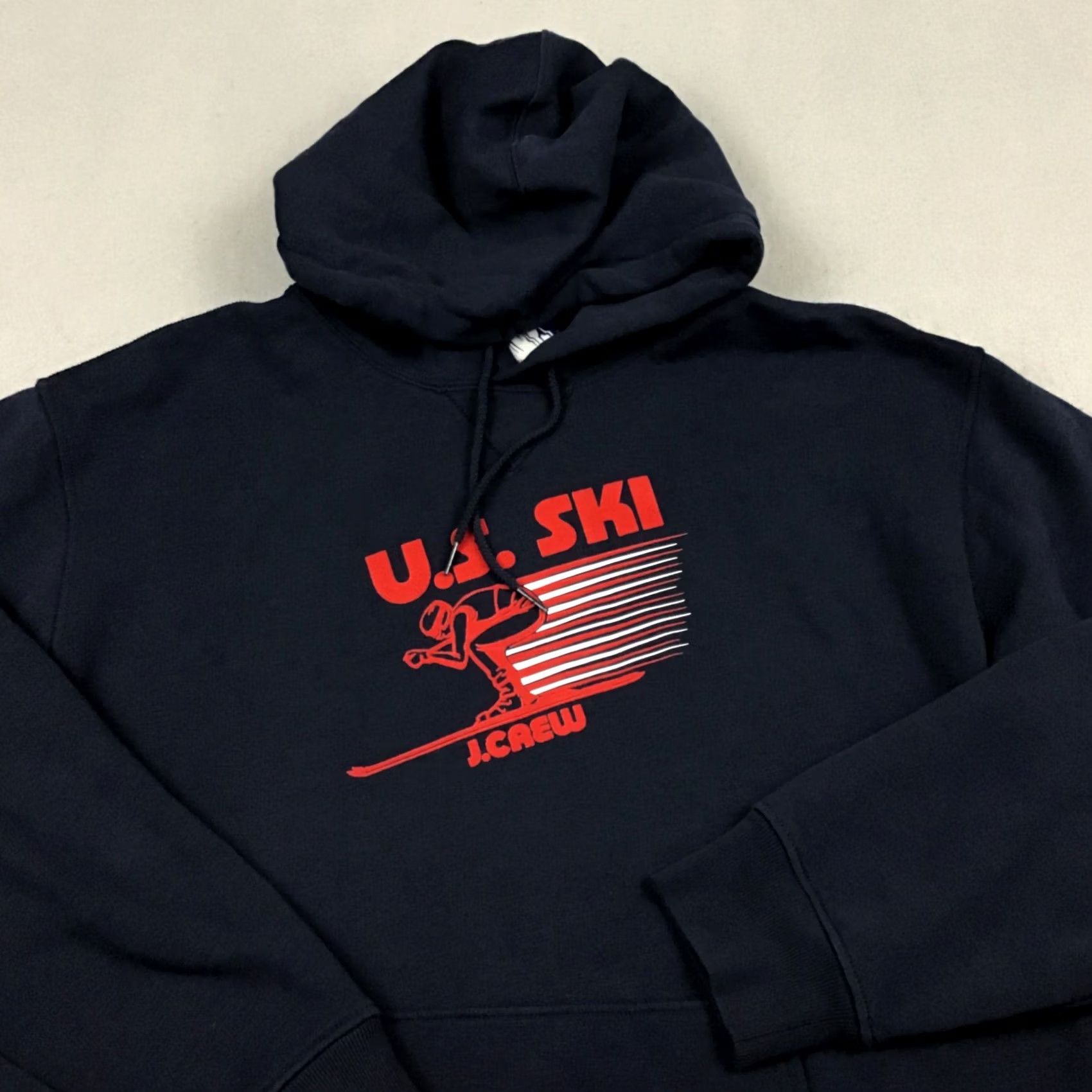 J.Crew J. Crew Hoodie Mens Large Blue Logo Pullover Sweatshirt Size US L / EU 52-54 / 3 - 2 Thumbnail