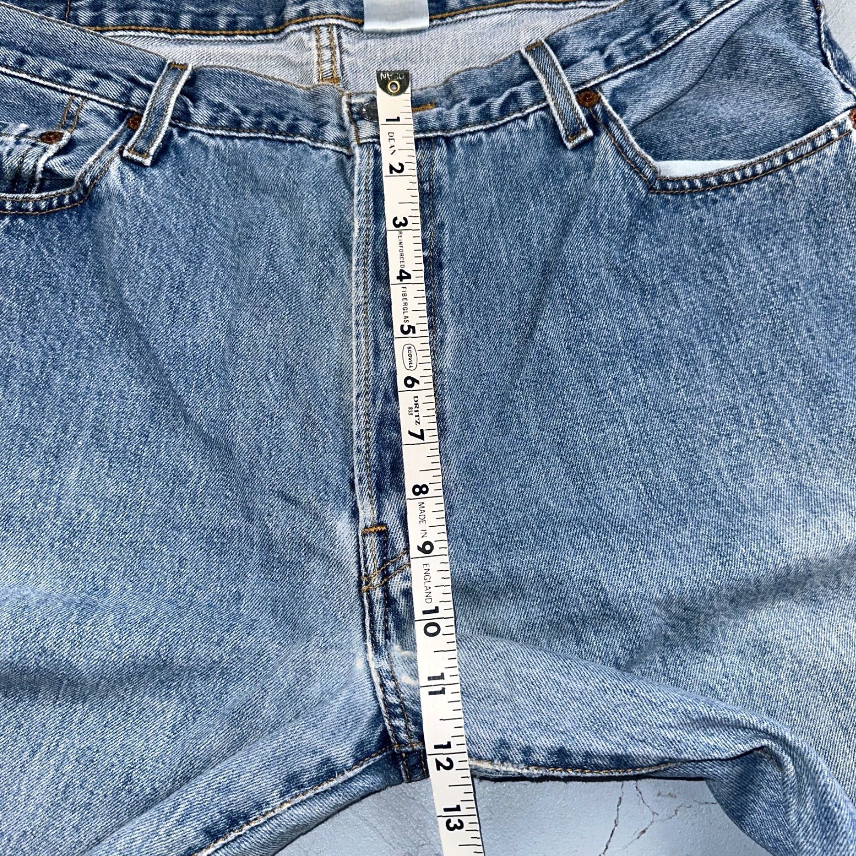 Levi's VINTAGE Levis 501 90s Mexico Straight Leg Jeans 40x32 Y2K Light Wash Act 36x30 Mens Size US 40 / EU 56 - 6 Thumbnail