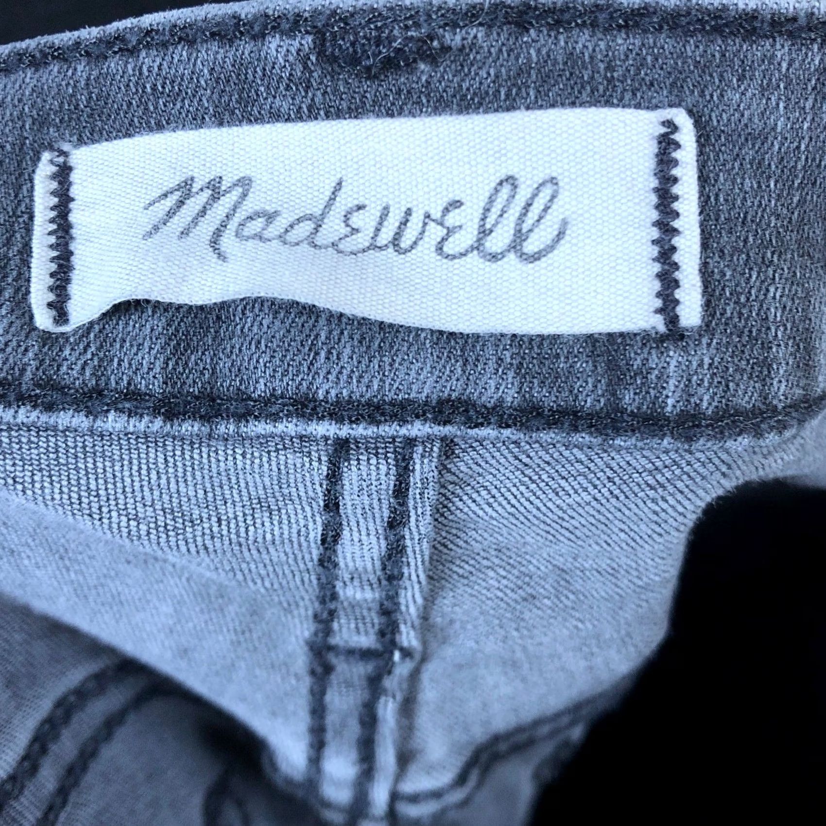 Madewell Madewell Jeans Black Denim Mid Rise Cali Demi Boot Cropped Raw Hems 25 Womens Jeans Slim Stretch 5-Pocket Design Denim Straight Bootcut N/A Size 42" / US 20 - 4 Thumbnail