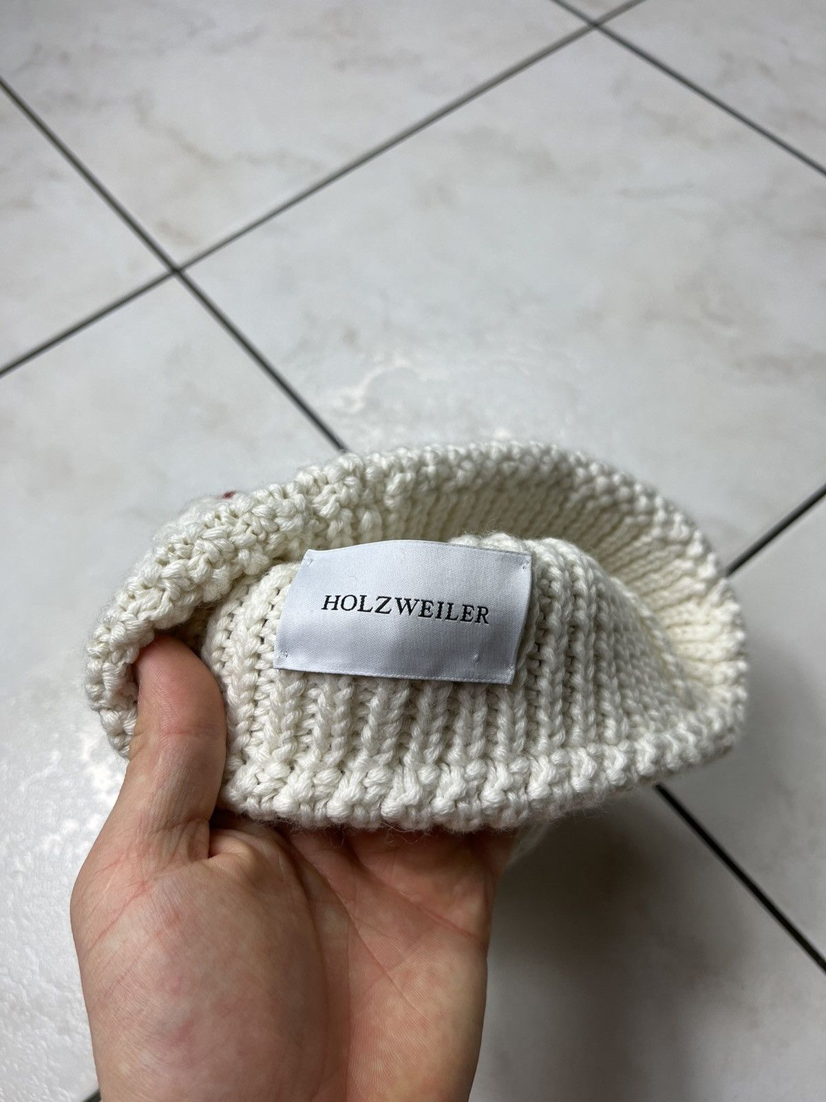 Holzweiler heavy knitted beanie knit hat