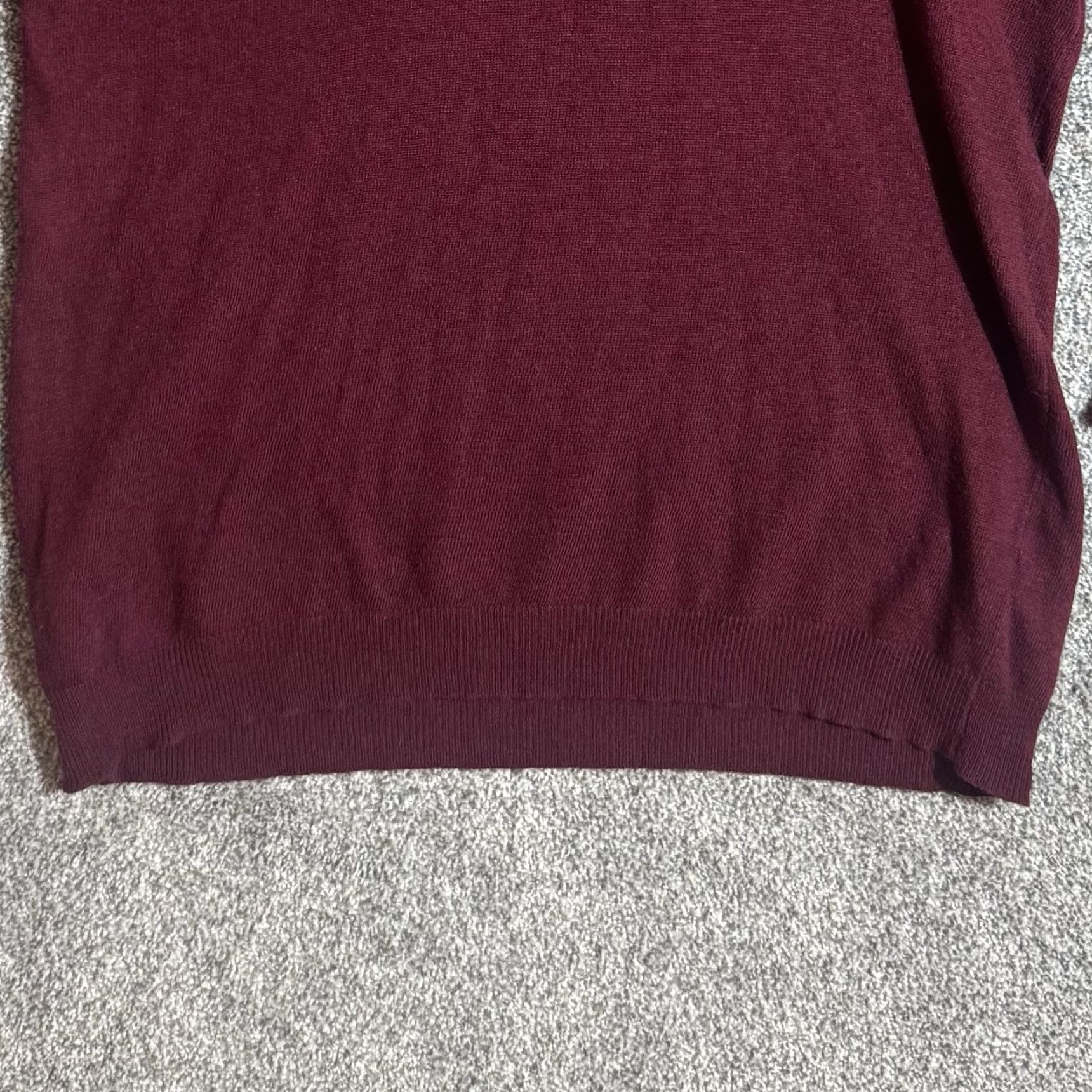 Vintage Eloquii Sweater Womens 14/16 Knit Pullover Crew Neck Long Sleeve Bell Ruffle Red Casual Office Womens Size XL / US 12-14 / IT 48-50 - 5 Thumbnail