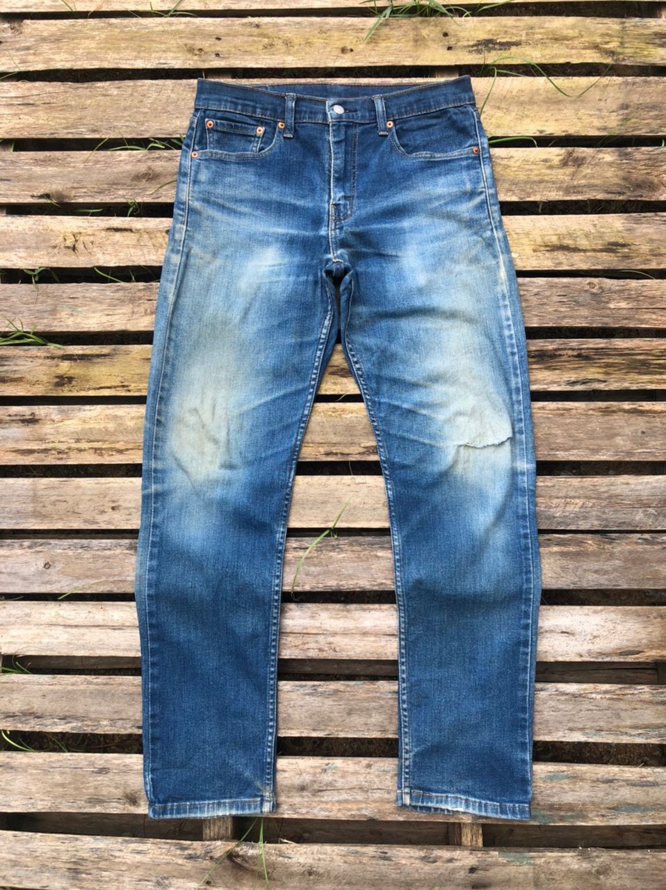 Levi's × Vintage Vintage Levi's 502 Denim Jeans Distressed Size US 31 - 1 Thumbnail