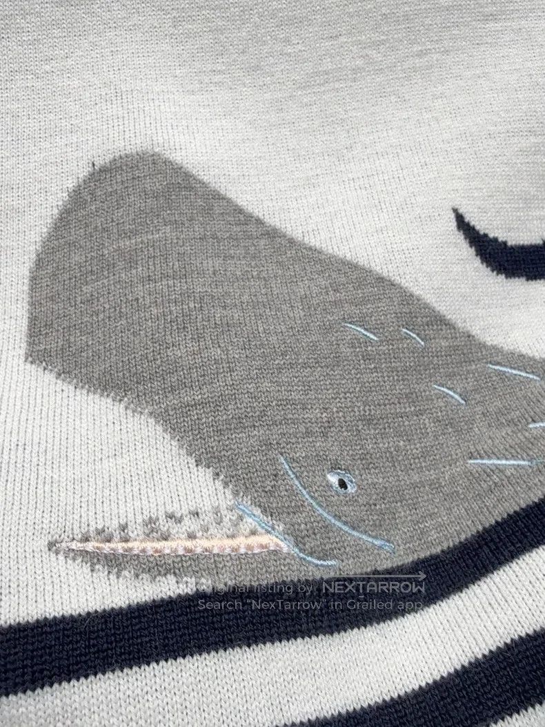 Loewe Loewe Suna Fujita whale wool blend knitted sweater Size S / US 4 / IT 40 - 3 Thumbnail