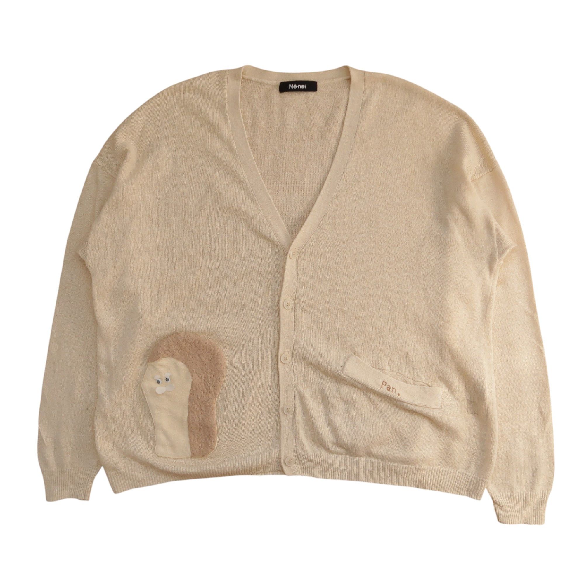 Issey Miyake Vintage Ne-net Issey Miyake Cat Pan Art Cardigan Knit Size US M / EU 48-50 / 2 - 1 Thumbnail