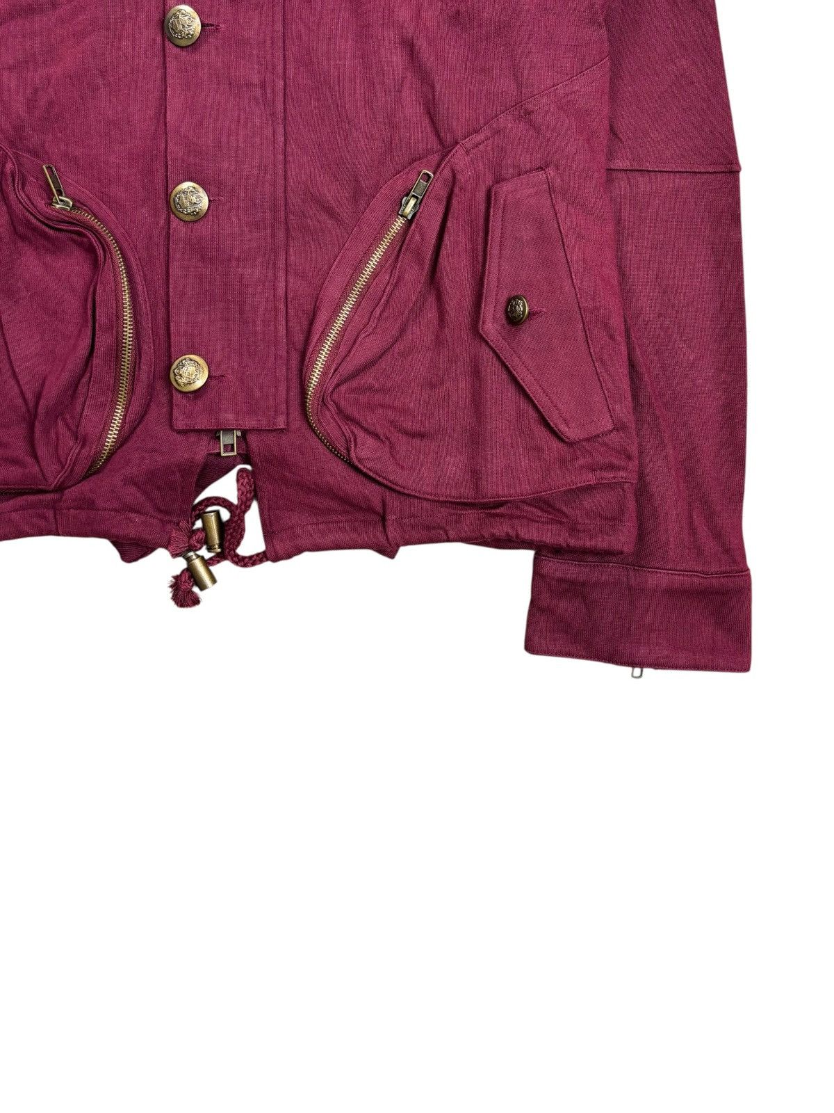 Tornado Mart 2000s Normanbros - Red Wine Apocalypse Army Jacket Size US M / EU 48-50 / 2 - 6 Thumbnail