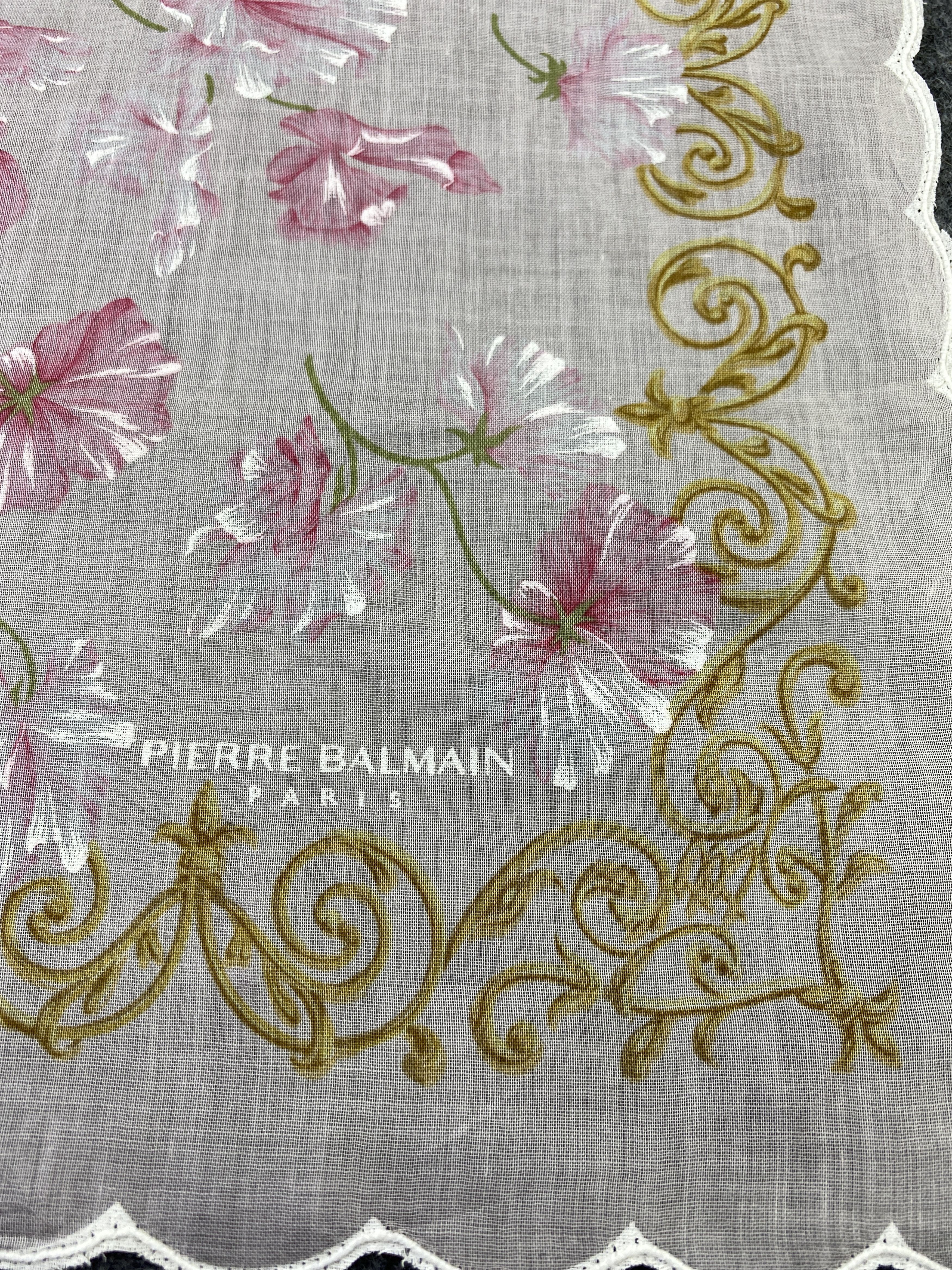 Pierre Balmain Pierre Balmain Handkerchief / Bandana / Neckerchief-B308 Size ONE SIZE - 5 Thumbnail