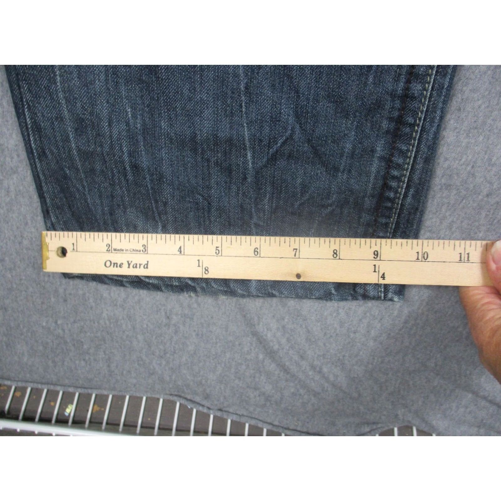 Vintage Red Ape Jeans Mens 38 Blue Straight Leg Distressed Studded Pockets Denim Pants Size US 38 / EU 54 - 7 Thumbnail