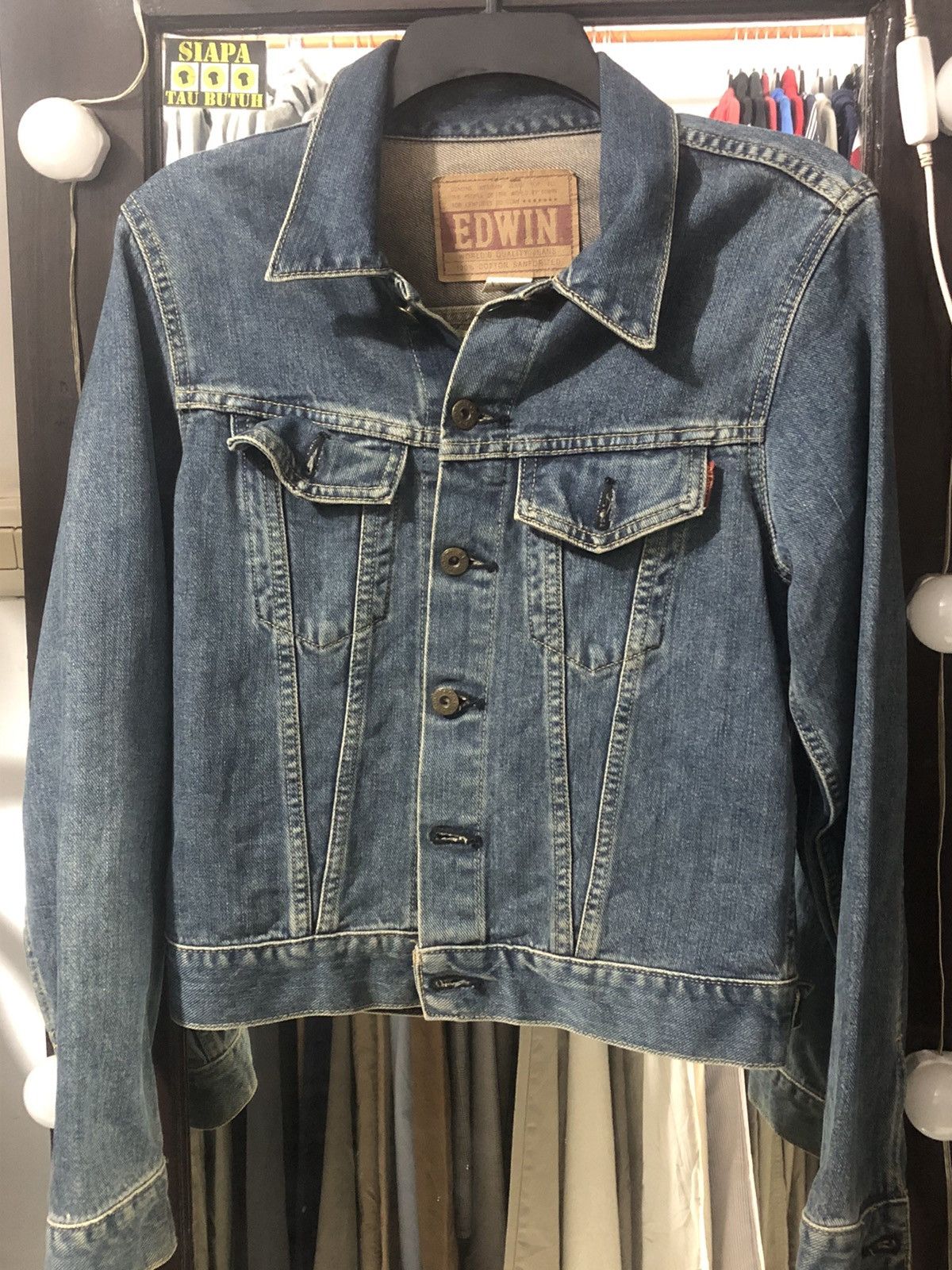 Edwin × Vintage VTG x DENIM x JACKET EDWIN Size XS / US 0-2 / IT 36-38 - 1 Thumbnail
