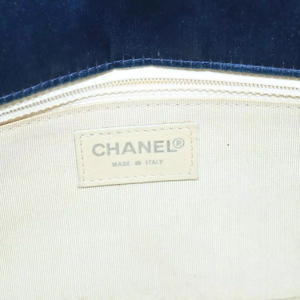 Chanel CHANEL Choco Bar Chain Hand Bag Satin Beige Size ONE SIZE - 5 Thumbnail