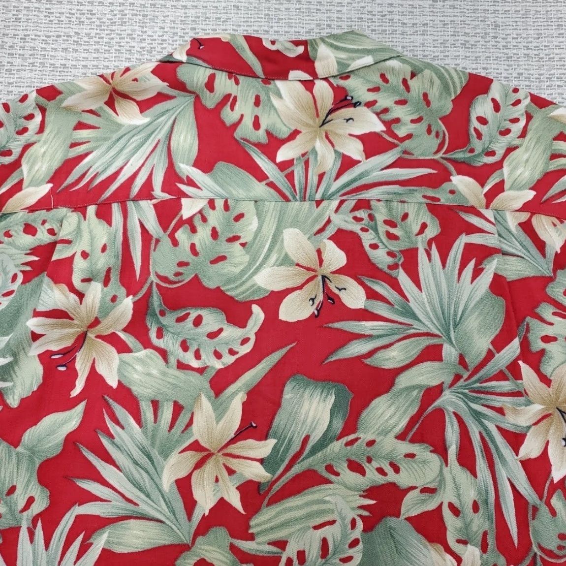 ALOHAS VINTAGE Waterstone Hawaiian Shirt Mens L Red Floral Aloha Button-Up Short Sleeve Casual Vintage Size US L / EU 52-54 / 3 - 7 Thumbnail