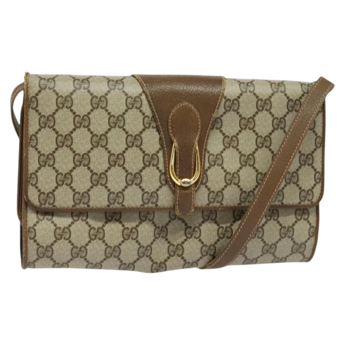 Gucci GUCCI GG Supreme Shoulder Bag Pvc Beige Gold 118 02 050 Size ONE SIZE - 1 Thumbnail