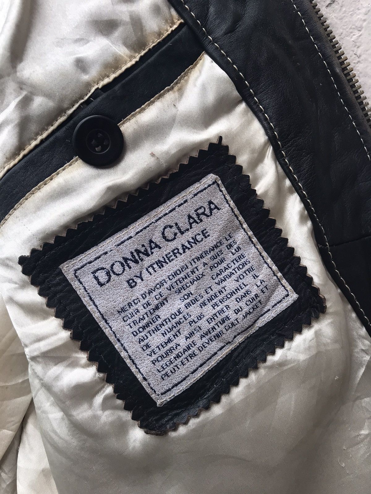Japanese Brand × Vintage Donna Clara By Itinerance Leather Jacket Size S / US 4 / IT 40 - 9 Thumbnail