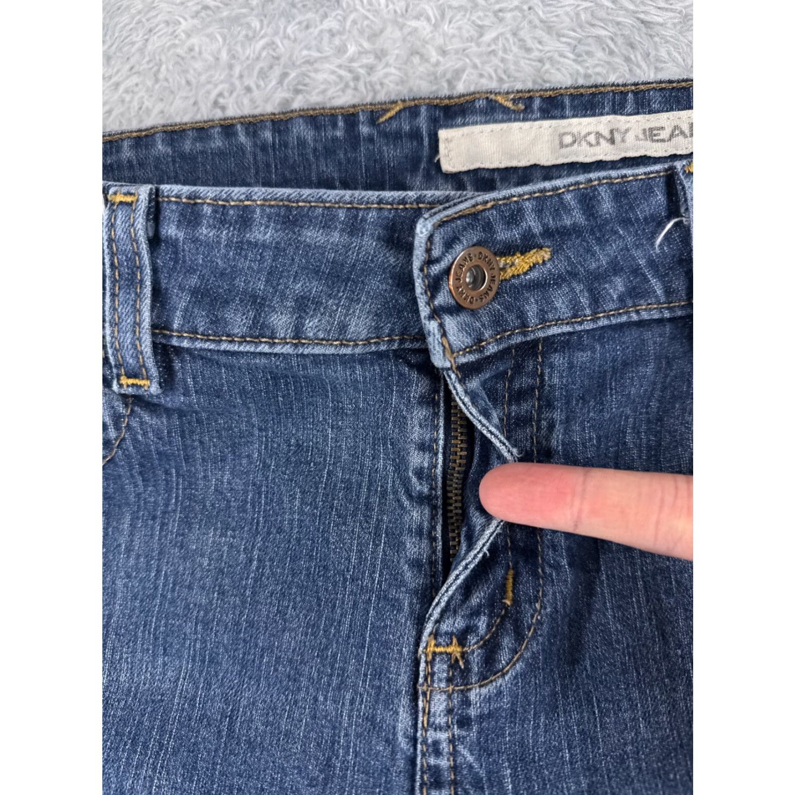 DKNY DKNY Jeans Women 10 Blue Denim Bootcut Cotton Blend Mid Rise 31x30 Size 32" / US 10 / IT 46 - 5 Thumbnail