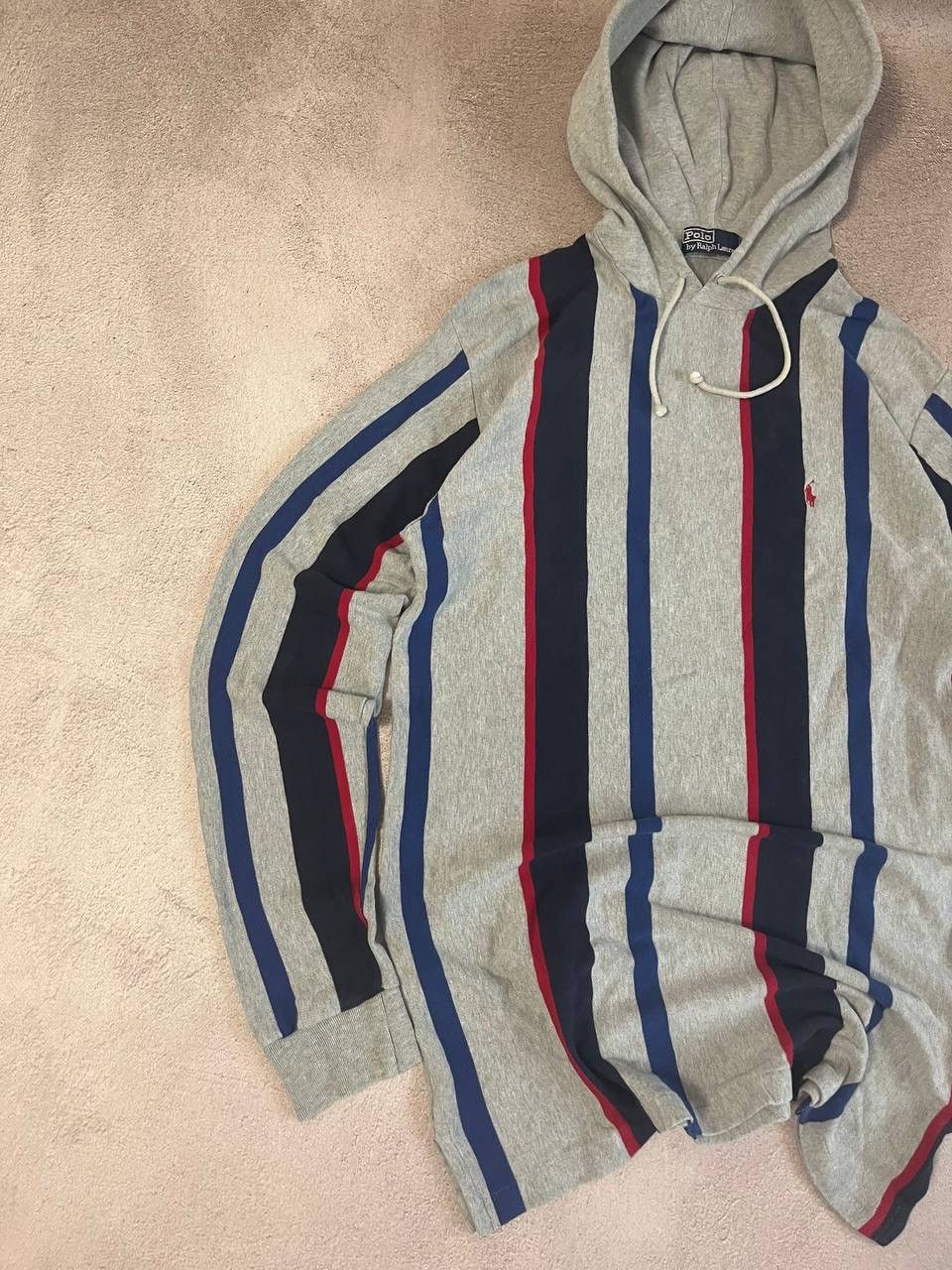 Polo Ralph Lauren × Vintage Polo Ralph Lauren distressed rugby hoodie oversized Size US L / EU 52-54 / 3 - 4 Thumbnail