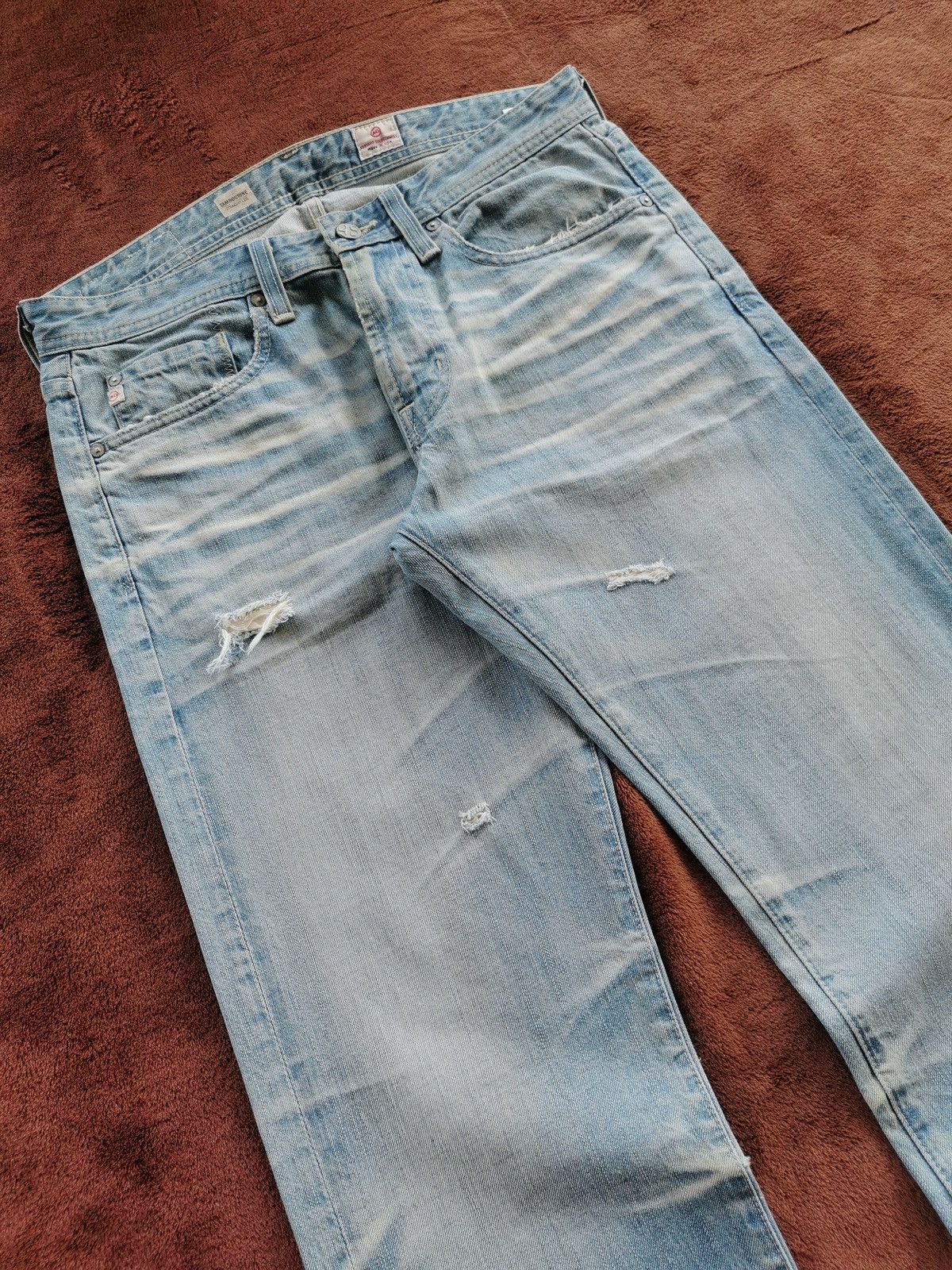 AG Adriano Goldschmied Adriano Goldschmied Tambourine Straight Leg Jeans Size US 32 / EU 48 - 3 Thumbnail