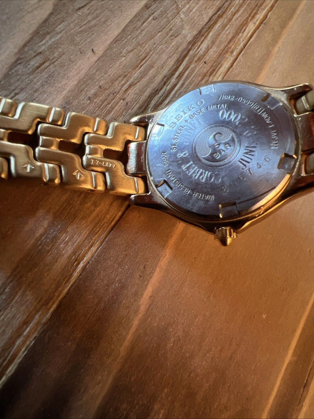 Seiko Seiko Gold Tone Women's Watch - 7N82-0599 New Battery Size ONE SIZE - 9 Thumbnail