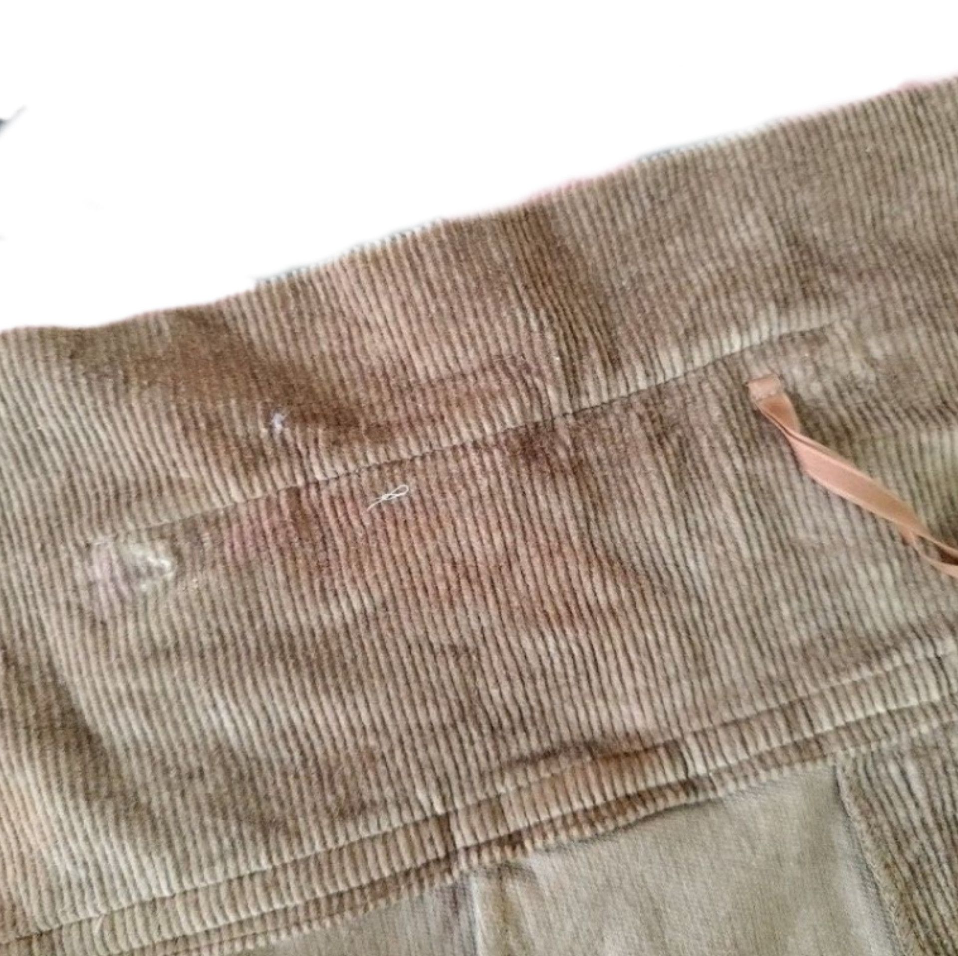 Issey Miyake Vintage Corduroy Zip Wrap Skirt Size 34" / US 12 / IT 48 - 6 Thumbnail