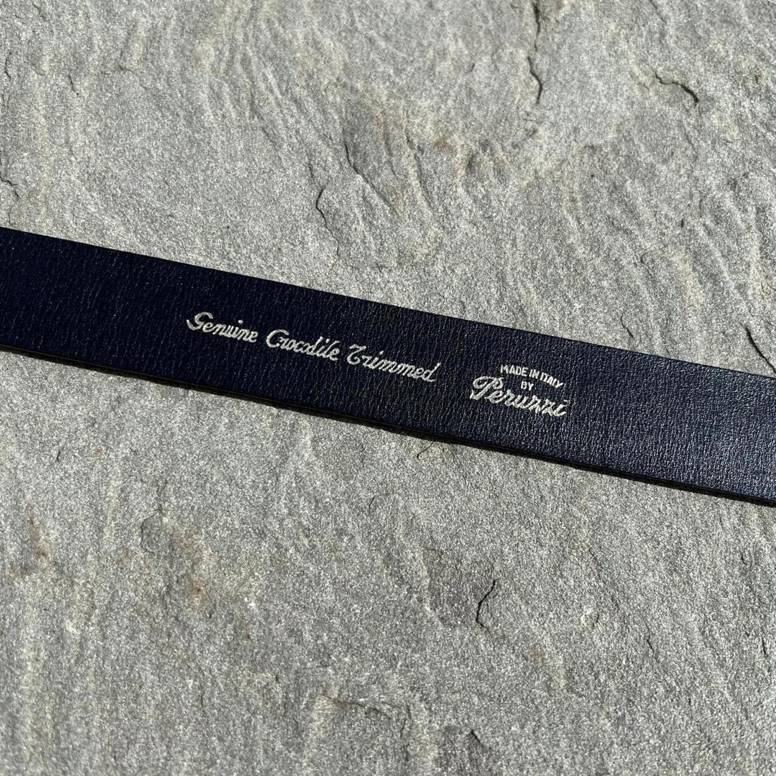 Vintage Deadstock Vintage 90s Alligator Leather Belt Made in Italy Size ONE SIZE - 6 Thumbnail