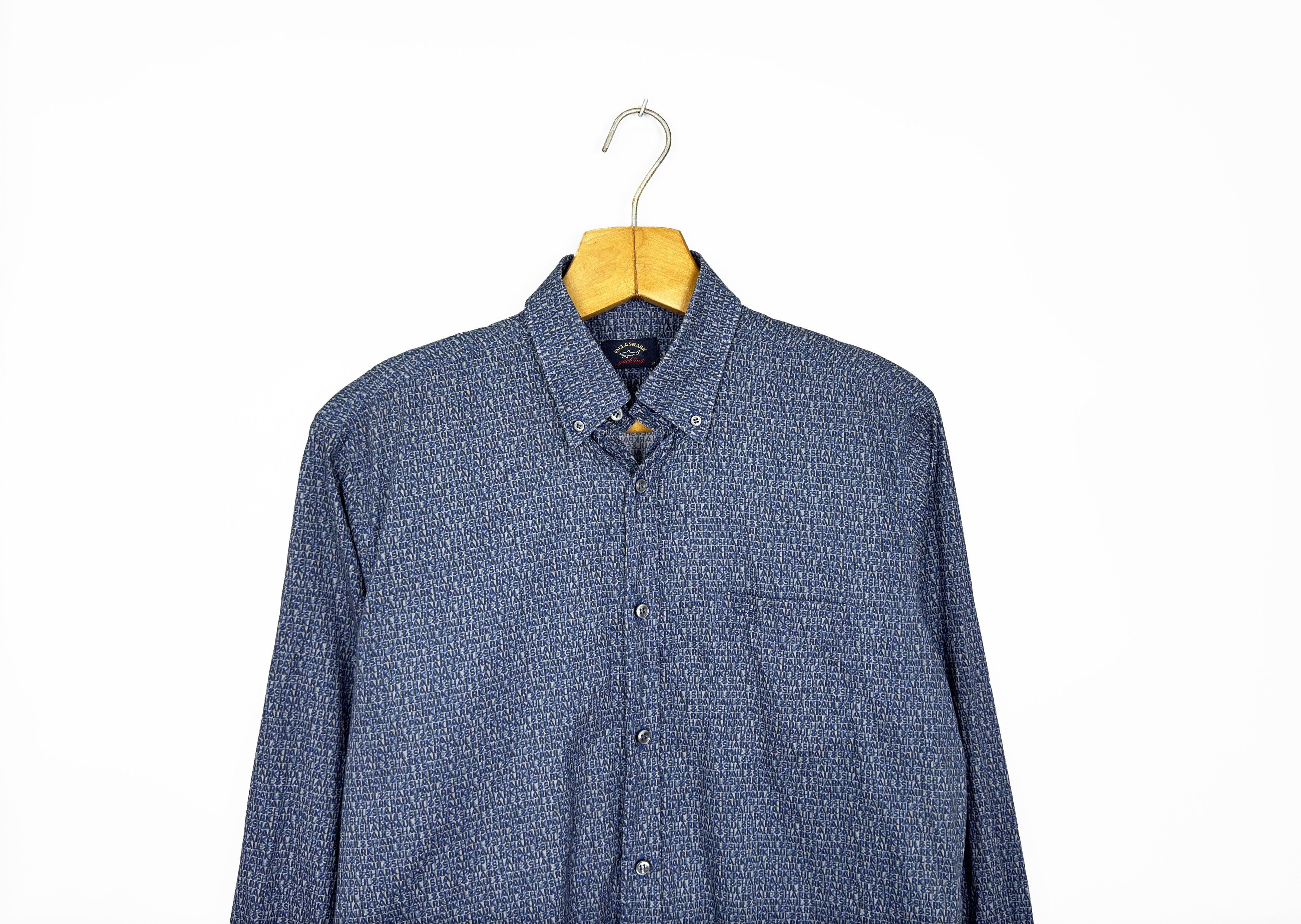 Paul & Shark Paul & Shark Yachting Monogram Button Ups Shirt Size US M / EU 48-50 / 2 - 2 Thumbnail
