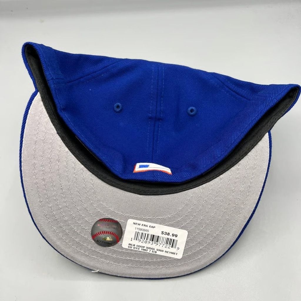 New Era New York Mets Hat Men 7 5/8 59Fifty New Era Fitted Cap New Size ONE SIZE - 7 Thumbnail