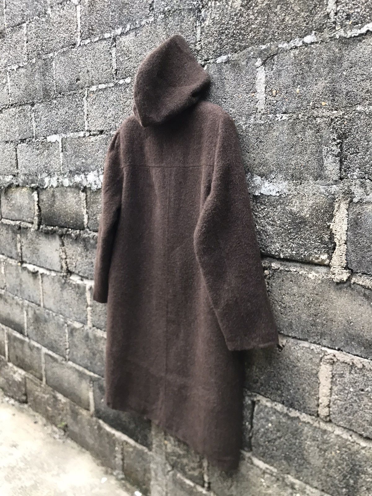 Japanese Brand × Vintage ⚡️Vintage Parienne Hoodie Wool Long Jacket Size L / US 10 / IT 46 - 14 Thumbnail