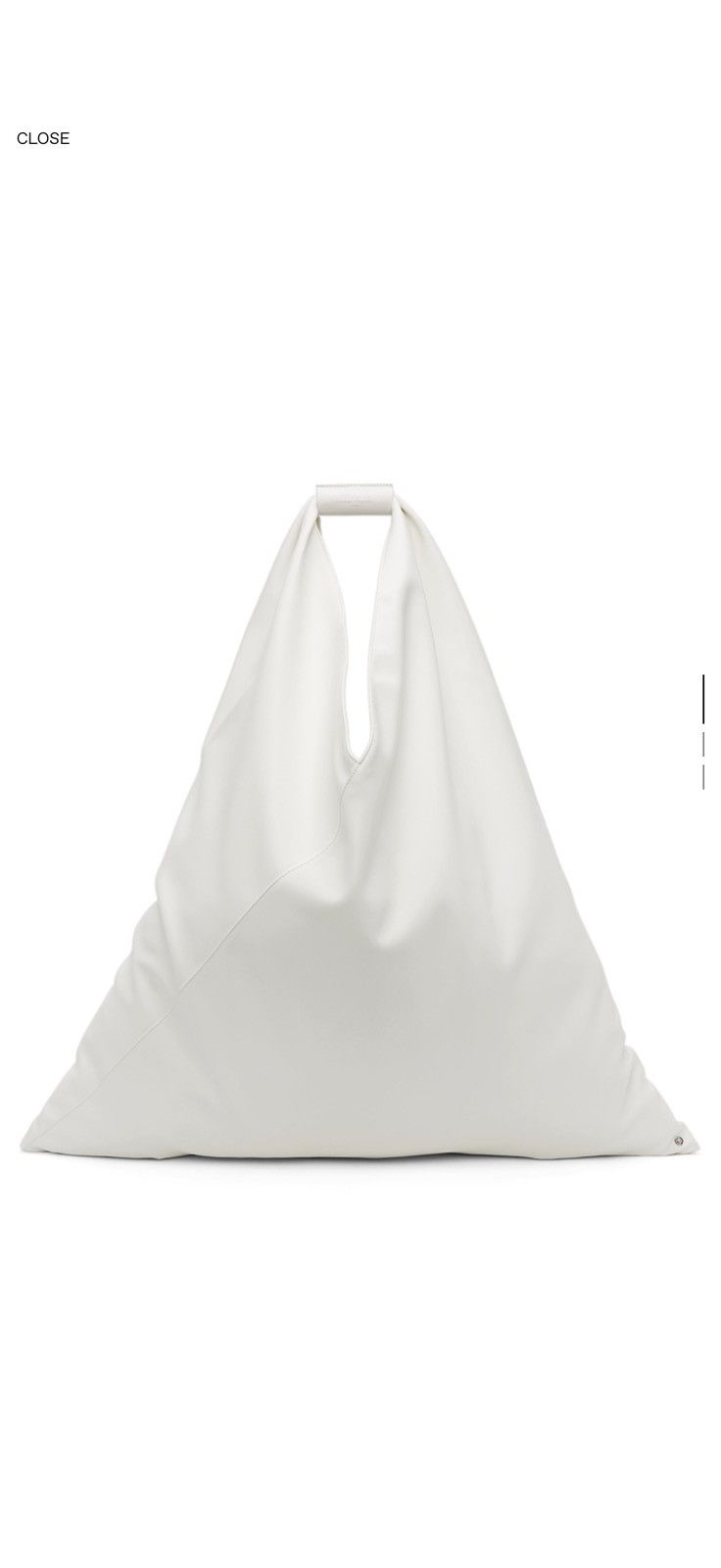 MM6 Maison margiela xxl triangle faux leather bag Size ONE SIZE - 1 Thumbnail