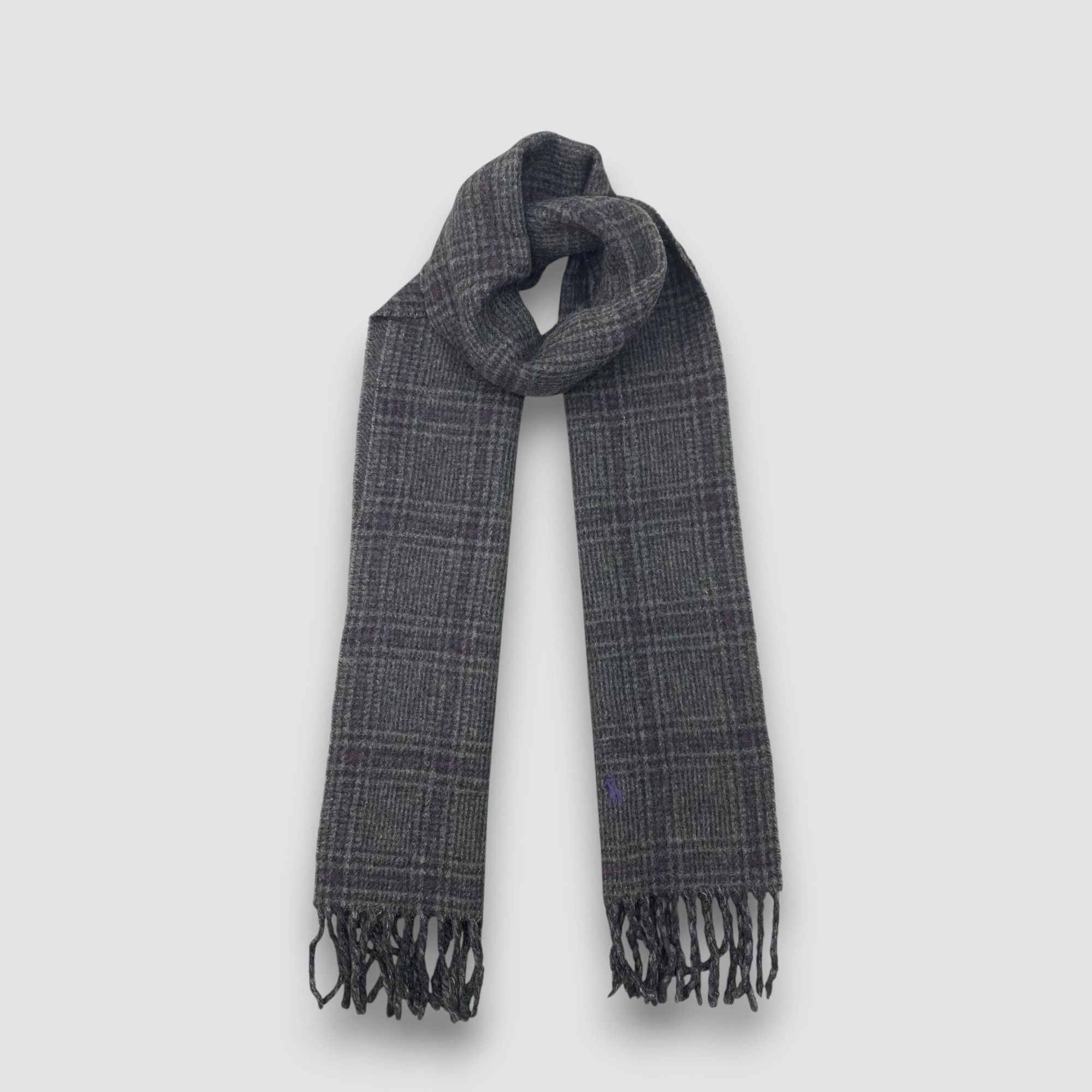 Polo Ralph Lauren Vintage Polo Ralph Lauren Scarf Muffler Wool Plaid Scarves Size ONE SIZE - 1 Thumbnail