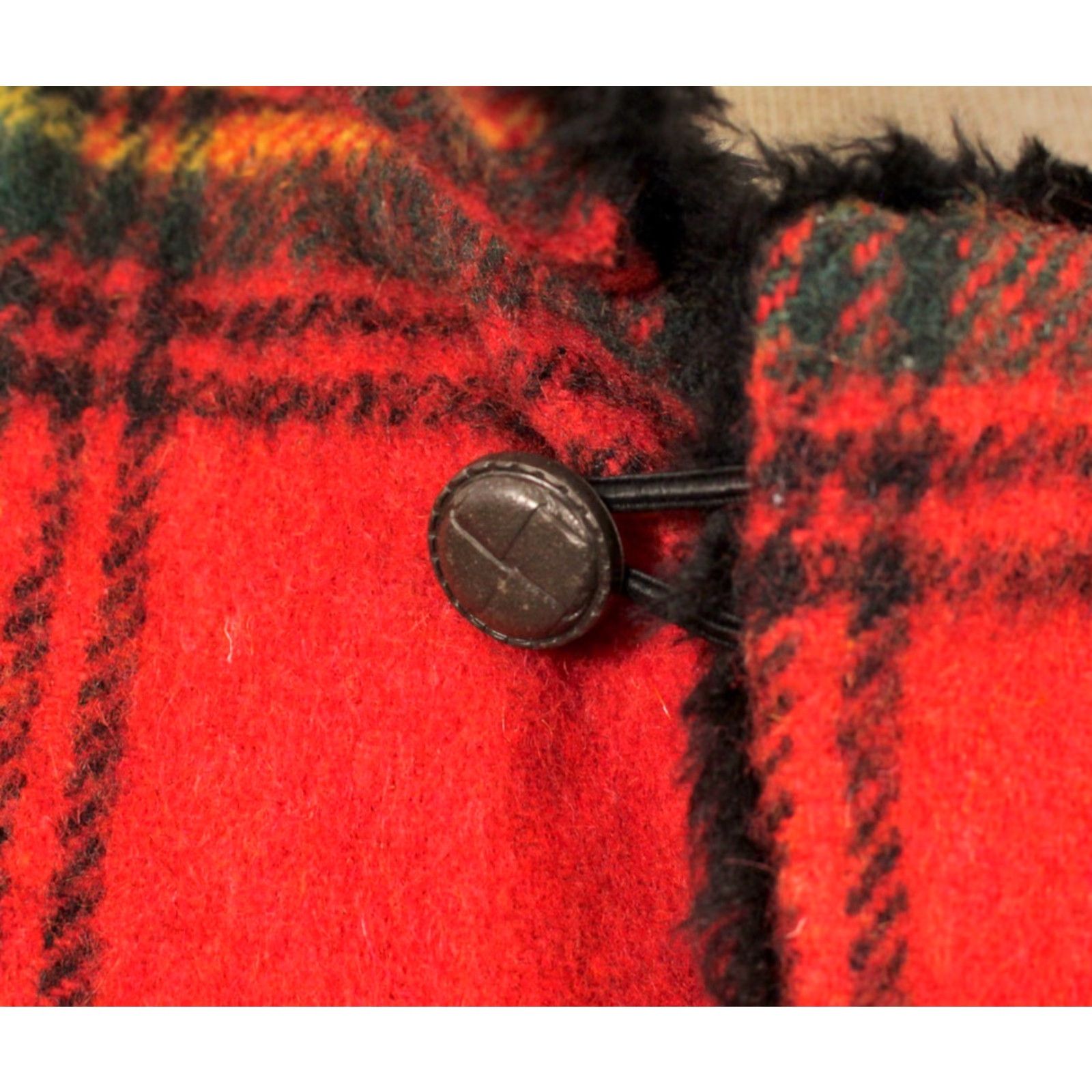 Vintage VTG Woodsman Coat 60s 70s Plaid Red Wool Sherpa Jacket Size 40-42 Mens Size US XXS / EU 40 - 7 Thumbnail