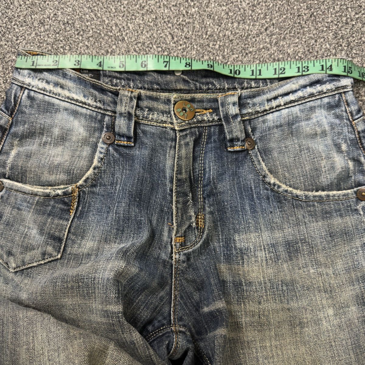 Lee 🔥 Vintage 90s Flared x-Line Lee Trashed Distressed Jeans Size US 30 / EU 46 - 16 Thumbnail
