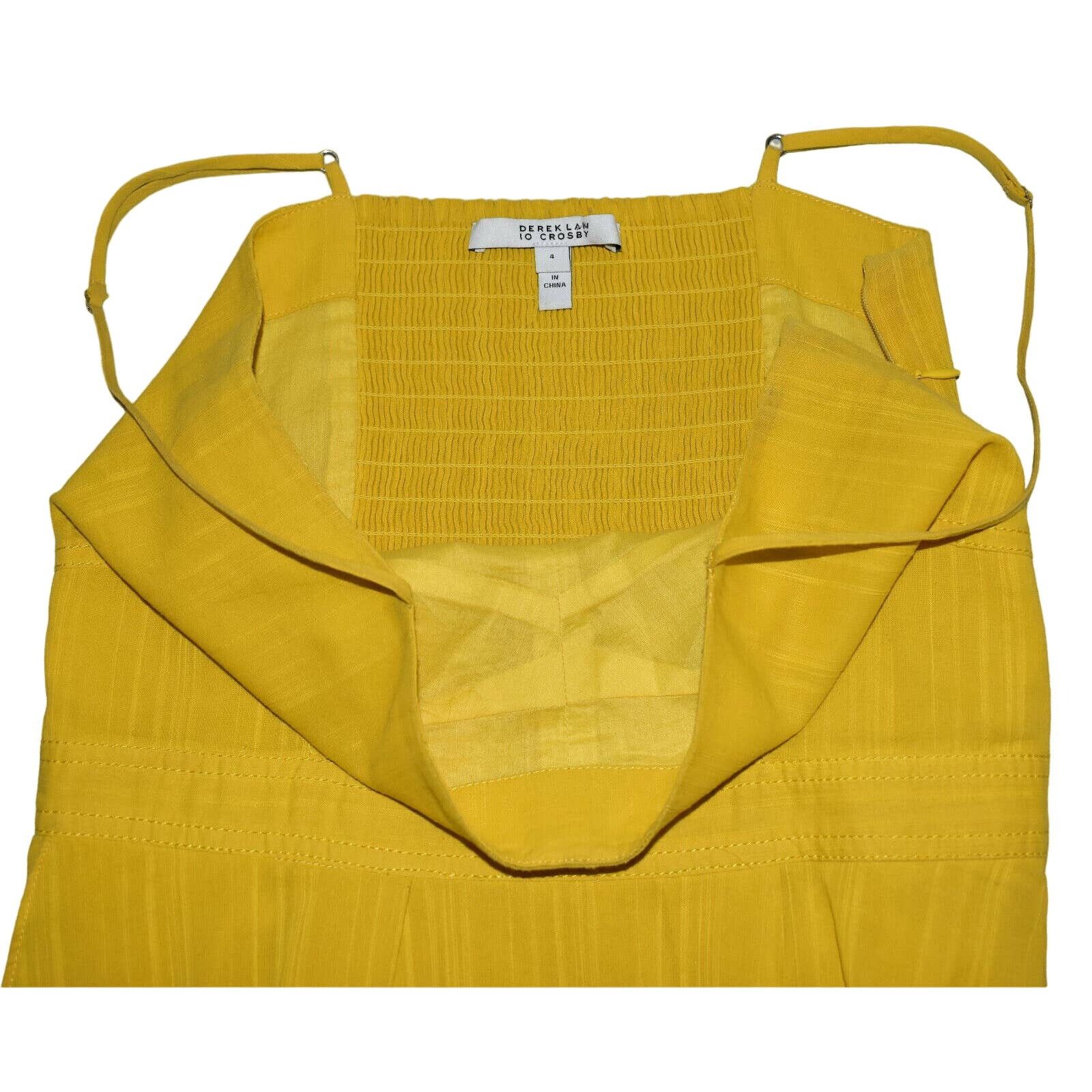 Derek Lam 10 Crosby DEREK LAM CROSBY Marigold Asymmetrical Hem Cami Dress Sz 4 Size S / US 4 / IT 40 - 5 Thumbnail