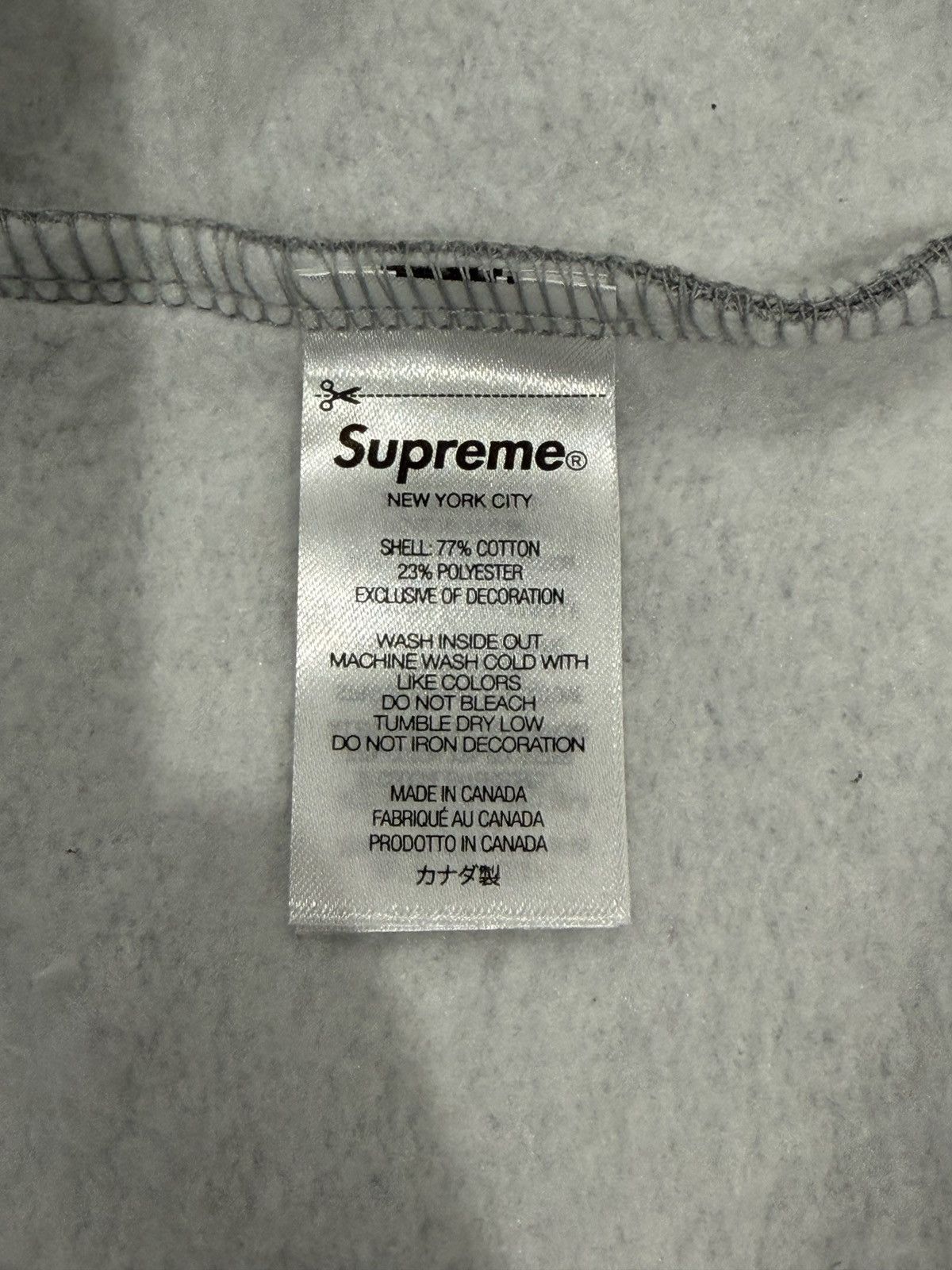 Supreme Supreme S Logo Zip Up Hoodie Heather Grey Size: L Size US L / EU 52-54 / 3 - 8 Thumbnail