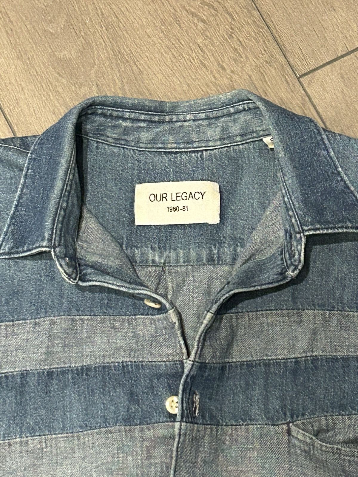 Our Legacy Our Legacy Patchwork Denim Shirt Size US S / EU 44-46 / 1 - 2 Thumbnail