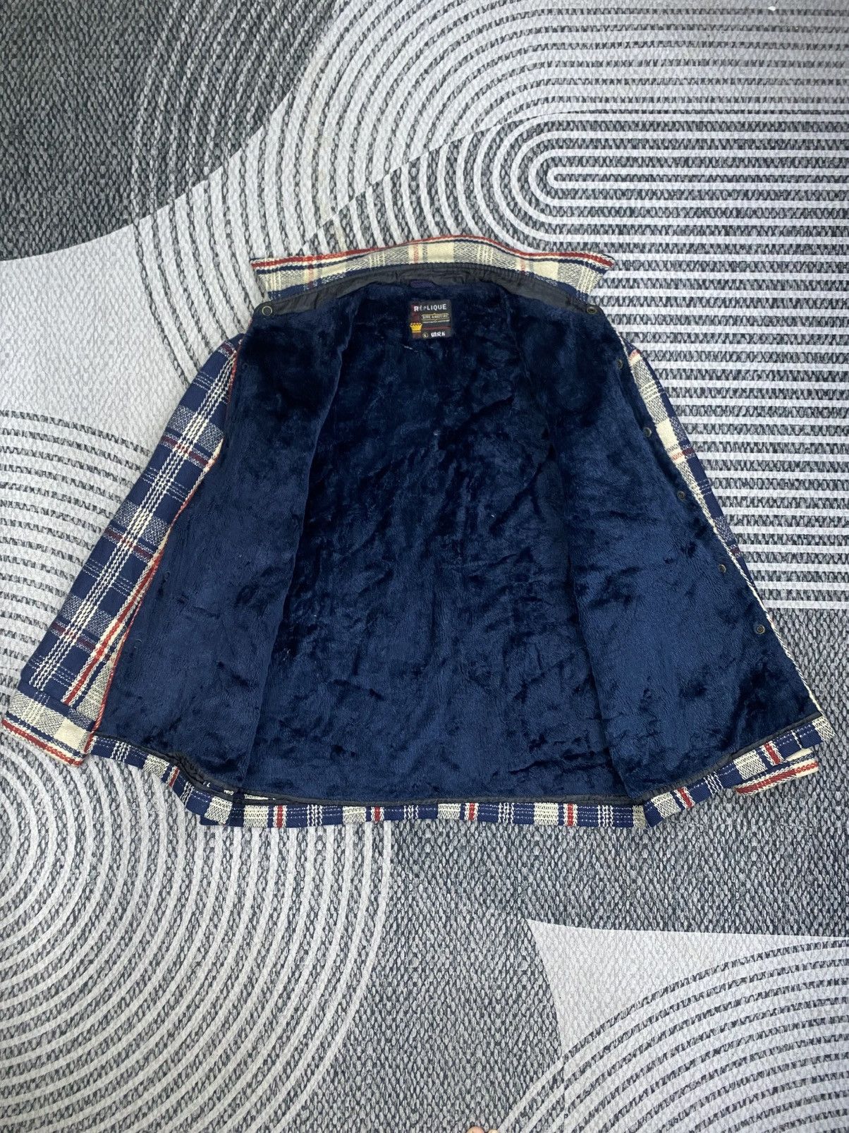 Vintage Vintage REPLIQUE Checked Western Jacket Size US L / EU 52-54 / 3 - 6 Thumbnail