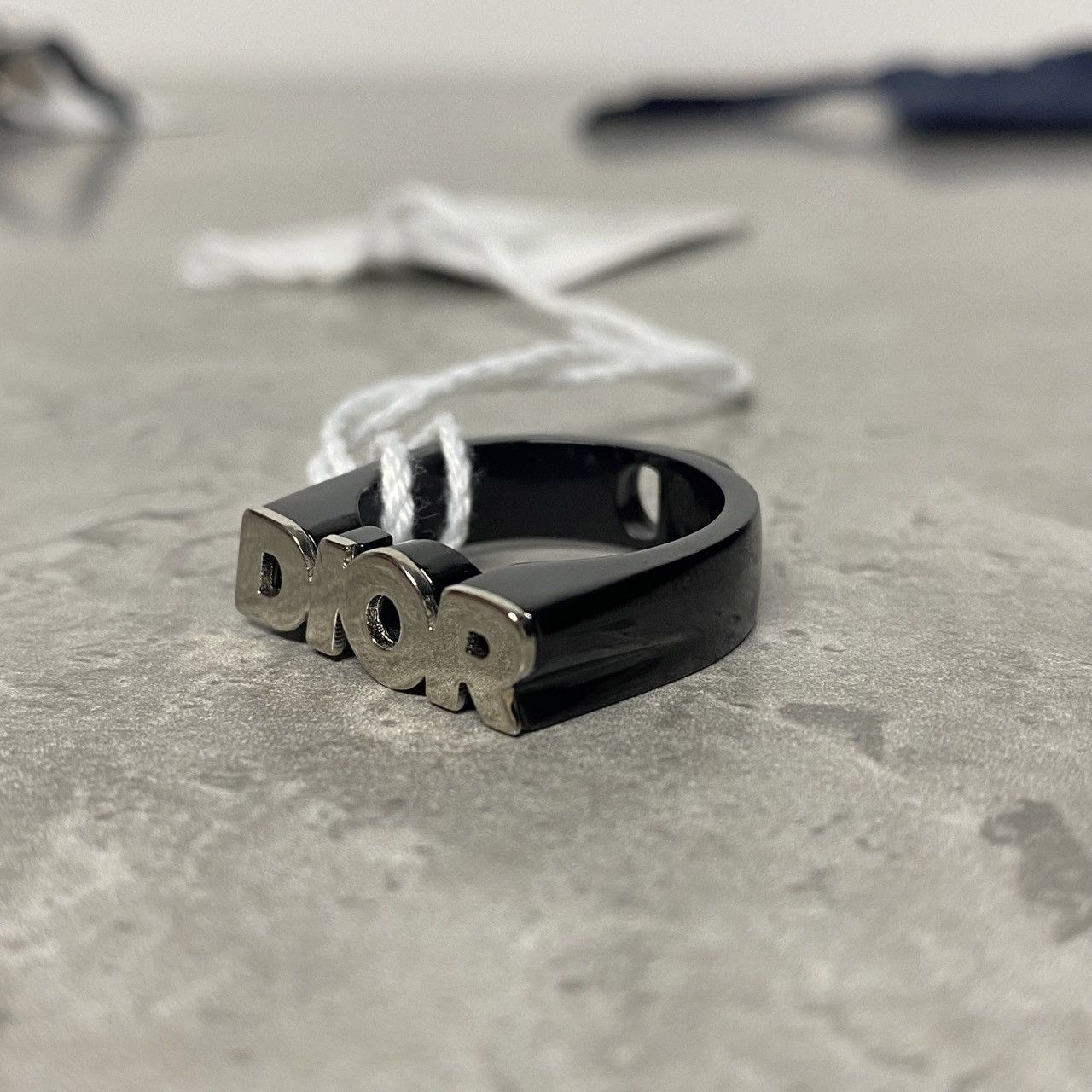 Dior Dior mens ring silver comic oblique monogram jewelry chain Size ONE SIZE - 2 Thumbnail