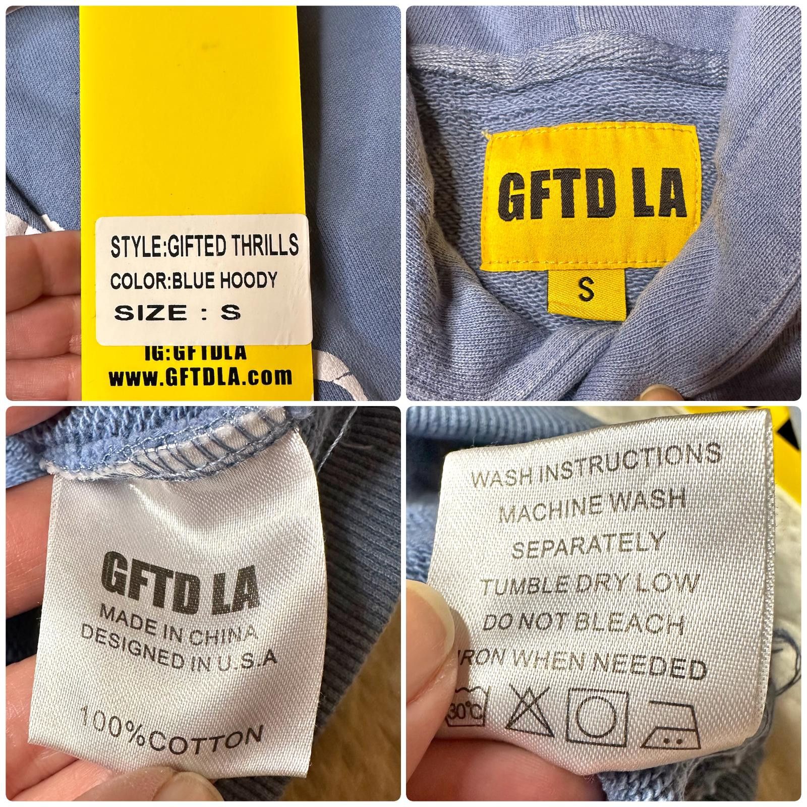 Other NWT GFTD LA Gifted Thrills GGG Graphic Hoodie Blue Mens S Size US S / EU 44-46 / 1 - 7 Thumbnail