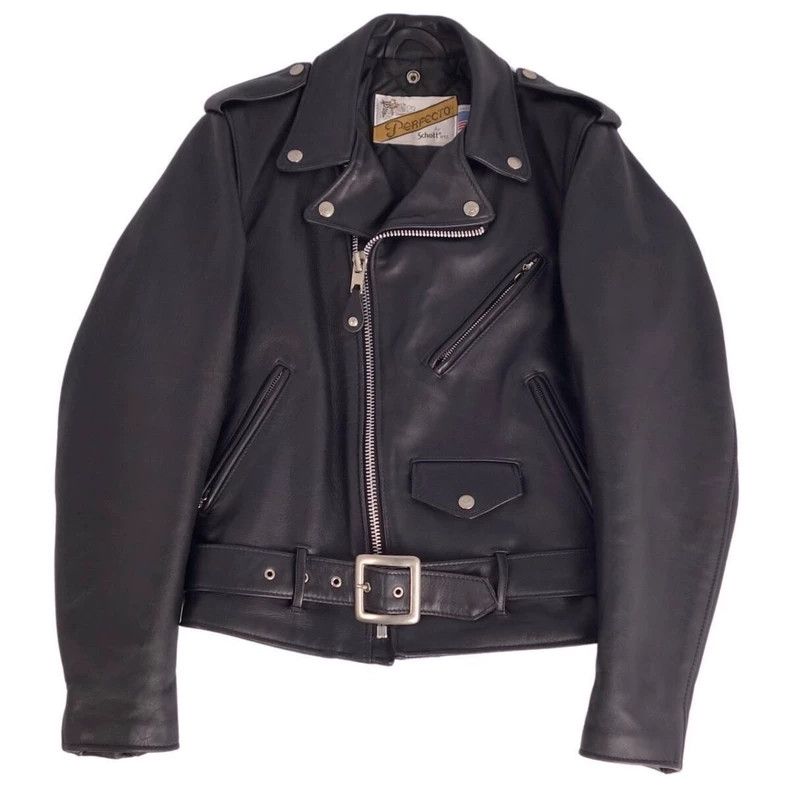 Schott Schott Cable-stayed leather jacket, heavy cowhide Size US XXS / EU 40 - 1 Thumbnail
