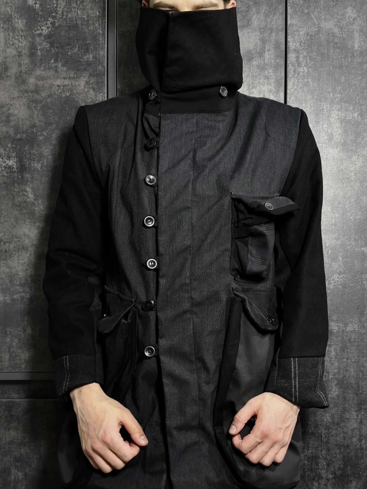 Tornado Mart Archive Tornado Mart Rebuild Coat Yohji Junya Miyake Acronym Size US L / EU 52-54 / 3 - 10 Thumbnail