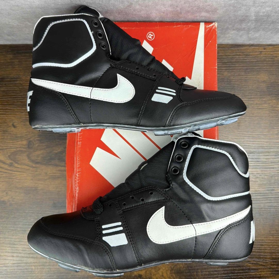 Nike NEW Vintage Nike Strike Force Football Cleats Black 1980s OG Size US 9.5 / EU 42-43 - 3 Thumbnail