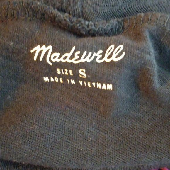 Madewell Madewell Size S Tee Shirt Black Cotton Turtleneck Long Sleev Size S / US 4 / IT 40 - 7 Thumbnail