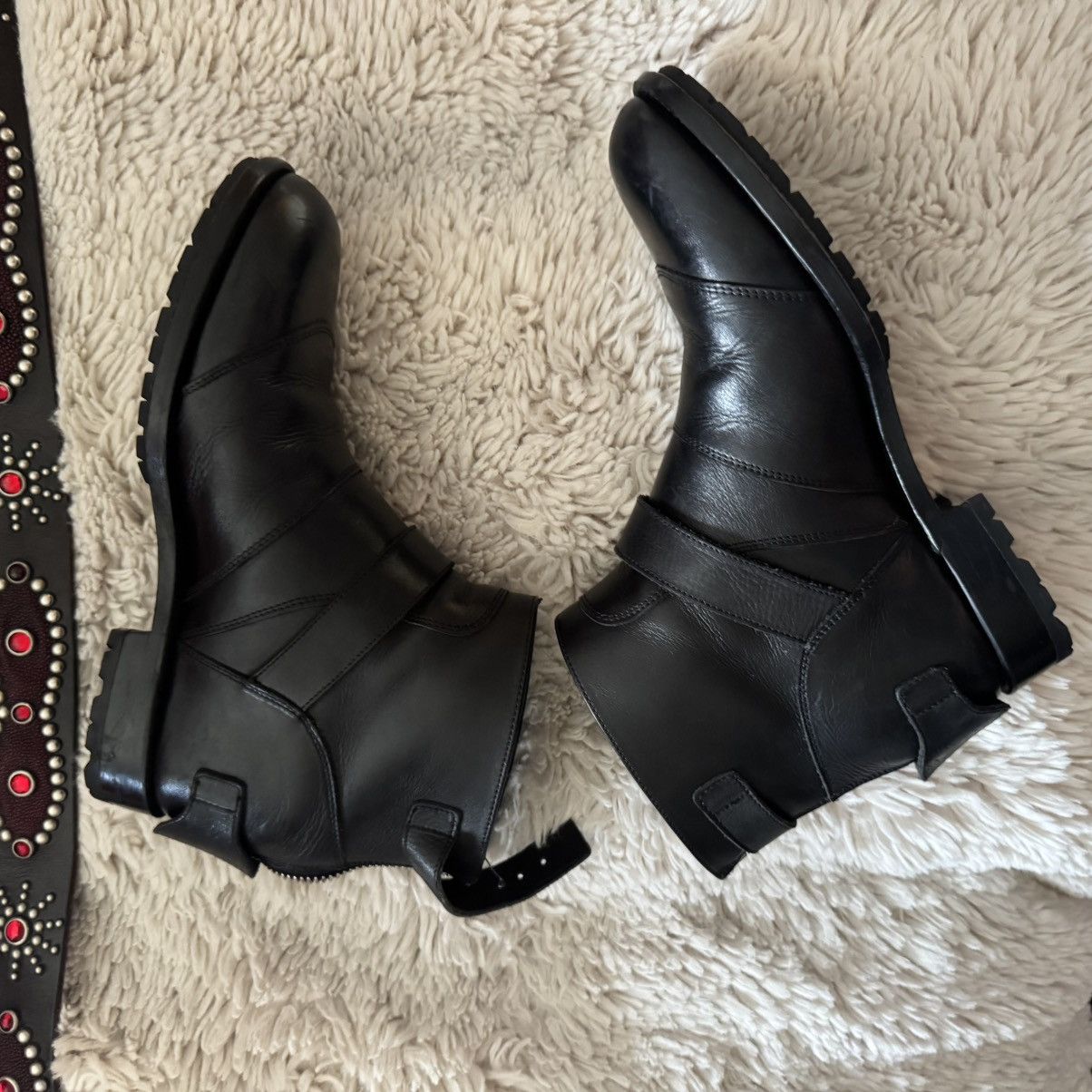 Balmain Balmain 2011 back lace leather engineer boot Size US 8 / EU 41 - 2 Thumbnail