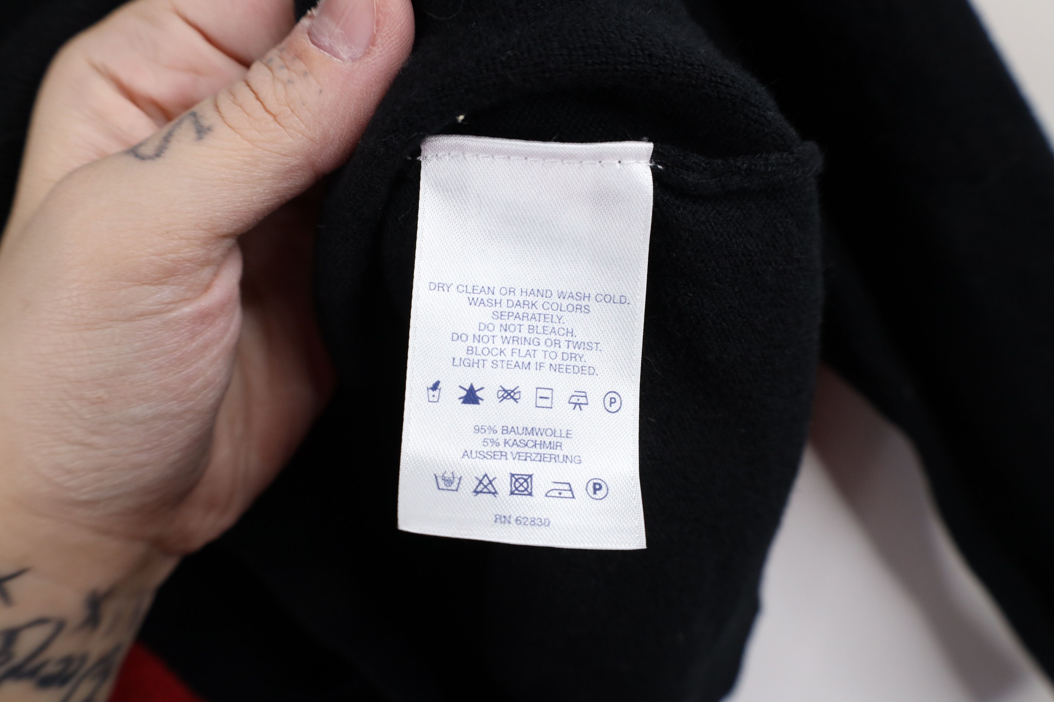 Lands' End × Vintage Vintage Lands End Duck Cashmere Blend Knit Sweater Black Size S / US 4 / IT 40 - 7 Thumbnail