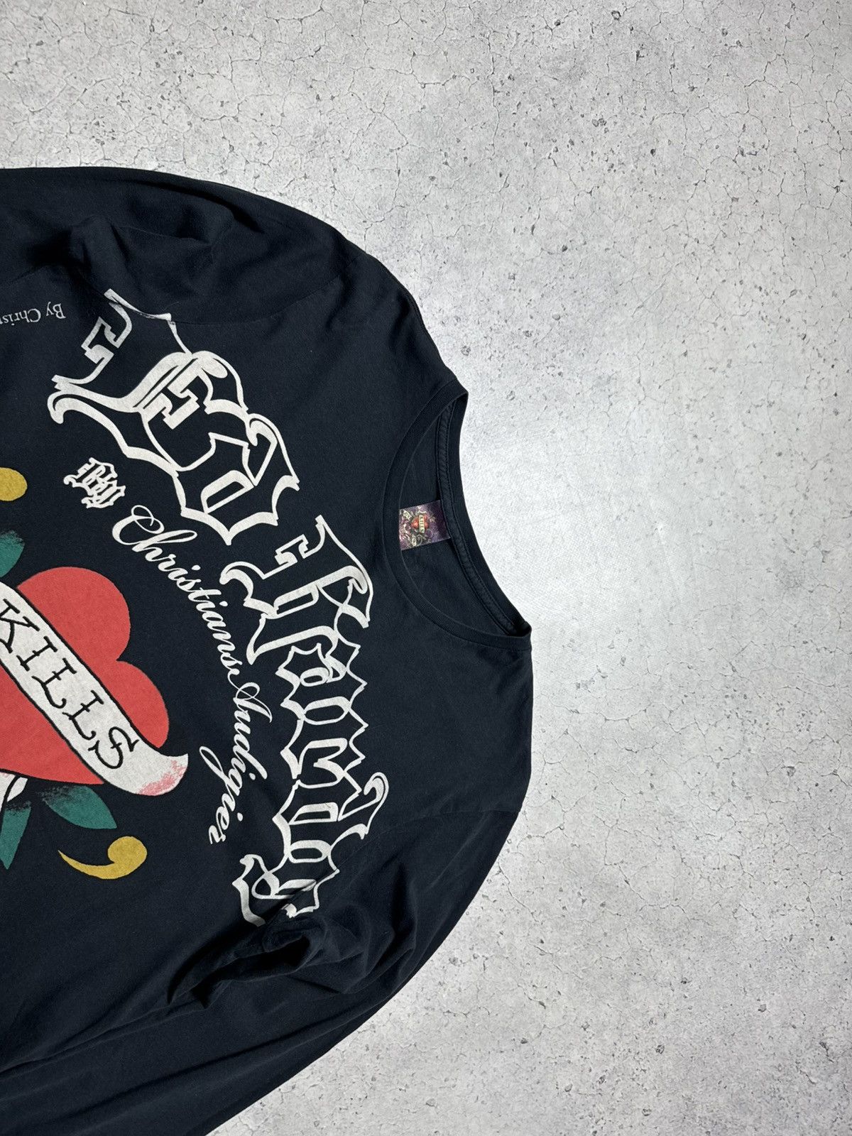 Ed Hardy Ed Hardy by Christian Audigier Big Logo Long Sleeve Size M Size US M / EU 48-50 / 2 - 5 Thumbnail