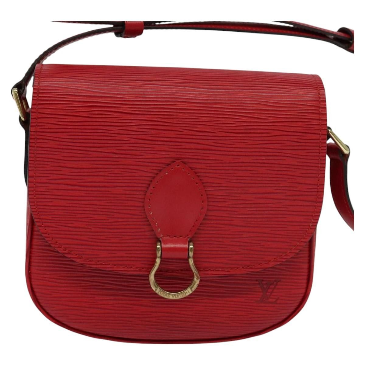 Louis Vuitton Saint Cloud Red Leather Shoulder Bag (Pre-Owned) Size ONE SIZE - 1 Thumbnail