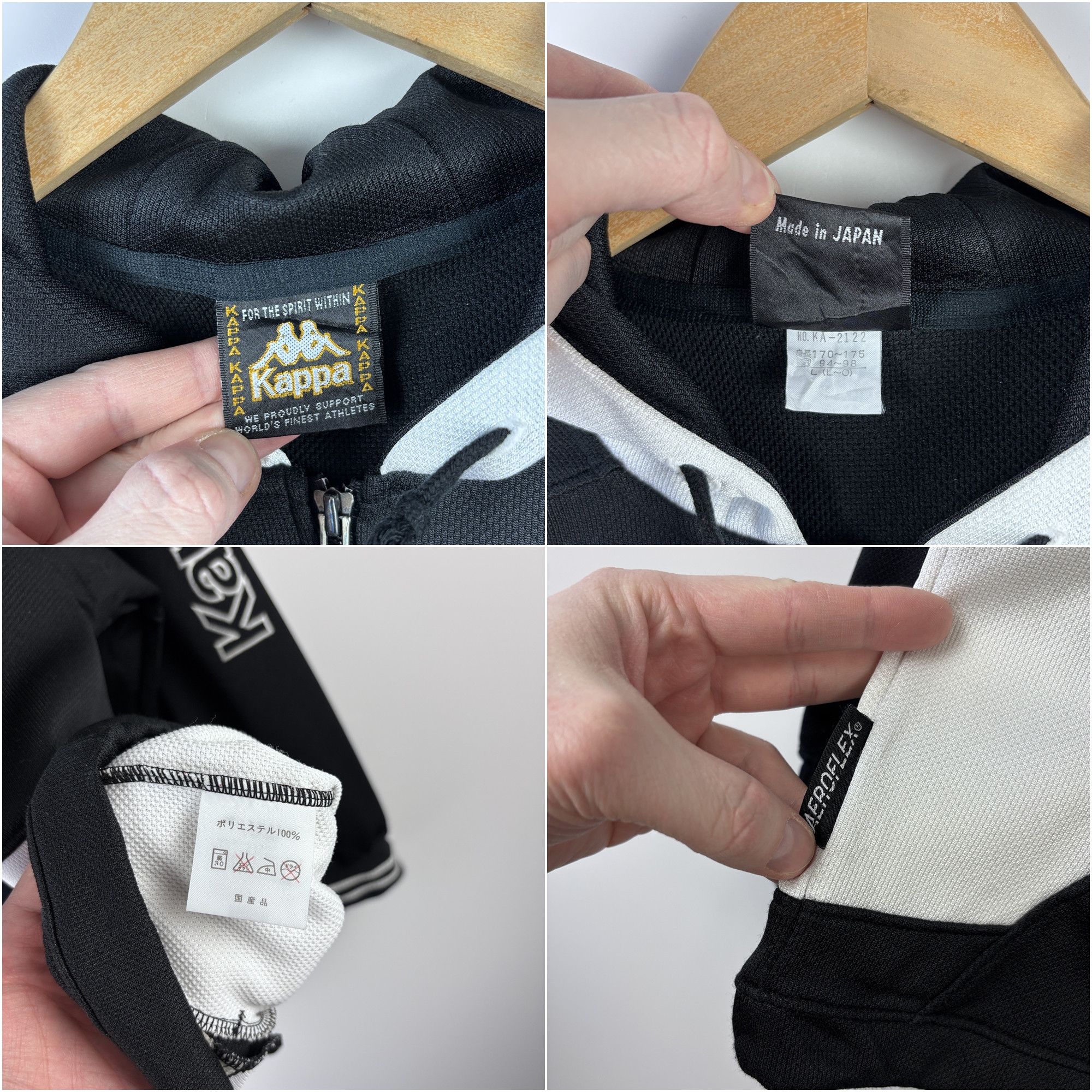 Kappa × Vintage Kappa Spirit Within Aeroflex Hoodie Made in Japan Jacket L Size US L / EU 52-54 / 3 - 9 Thumbnail