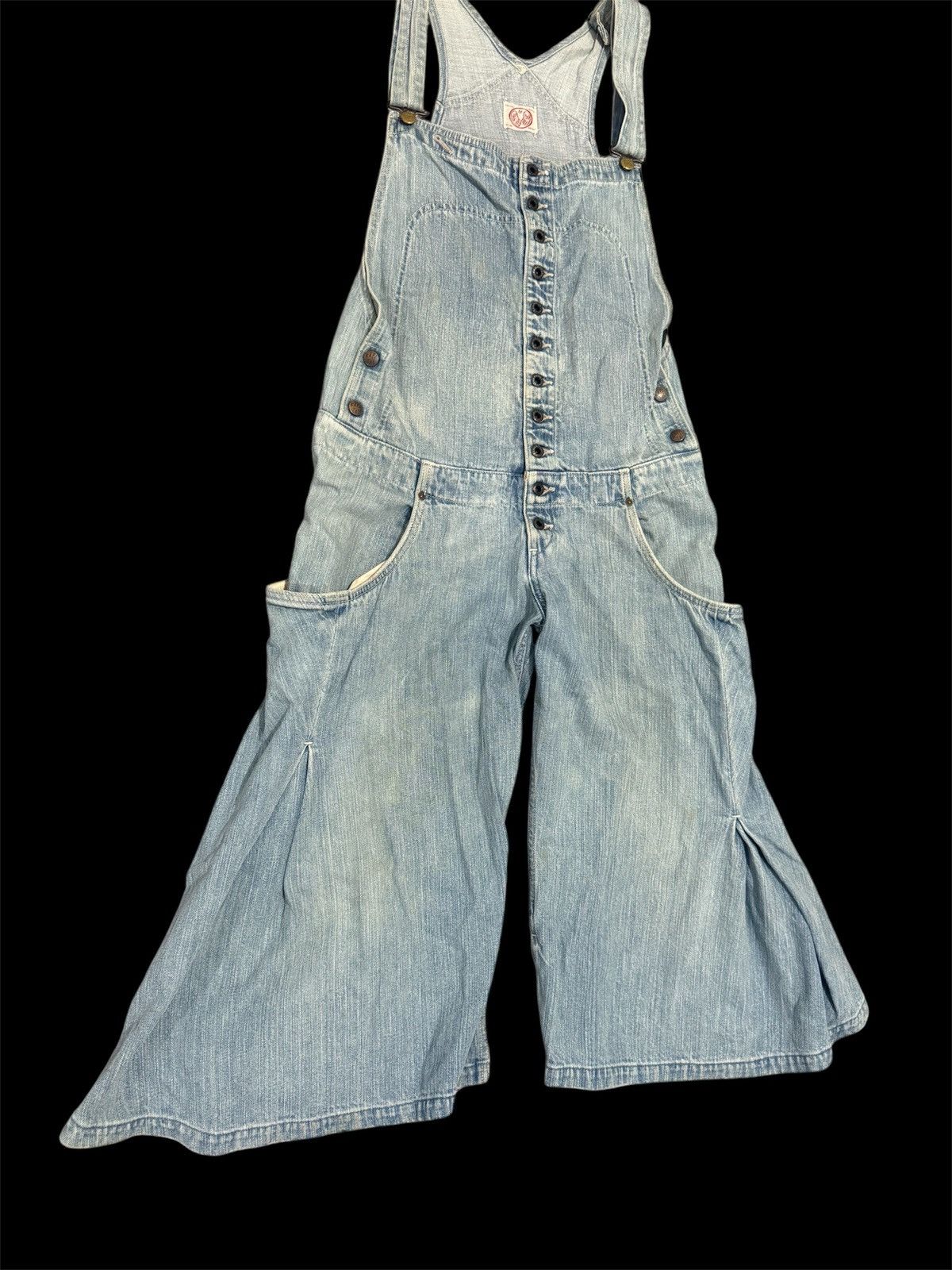 Kapital × Kapital Kountry Kapital Blue Hands Jumpsuits Overall Vintage Japanese Style Size 32" / US 10 / IT 46 - 2 Thumbnail
