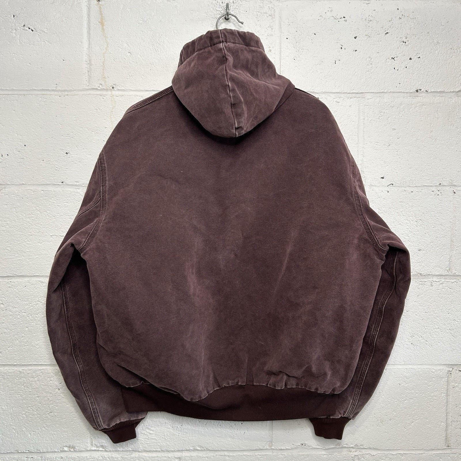 Carhartt Vintage Carhartt Quilted Hooded Jacket “Burgundy/Wine” J06 Size US XL / EU 56 / 4 - 2 Thumbnail