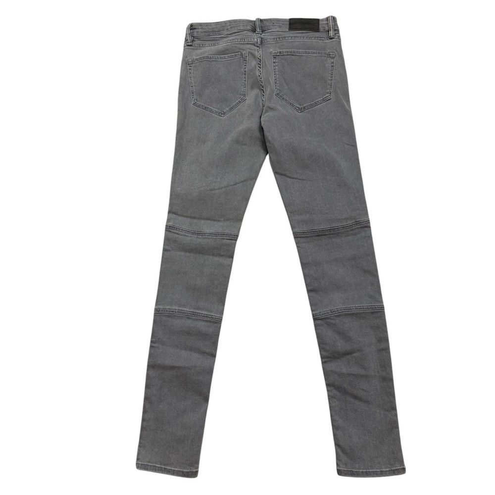 Allsaints New All Saints Biker Skinny Pale Grey Jeans Size 27 Size 27" / US 4 / IT 40 - 3 Thumbnail
