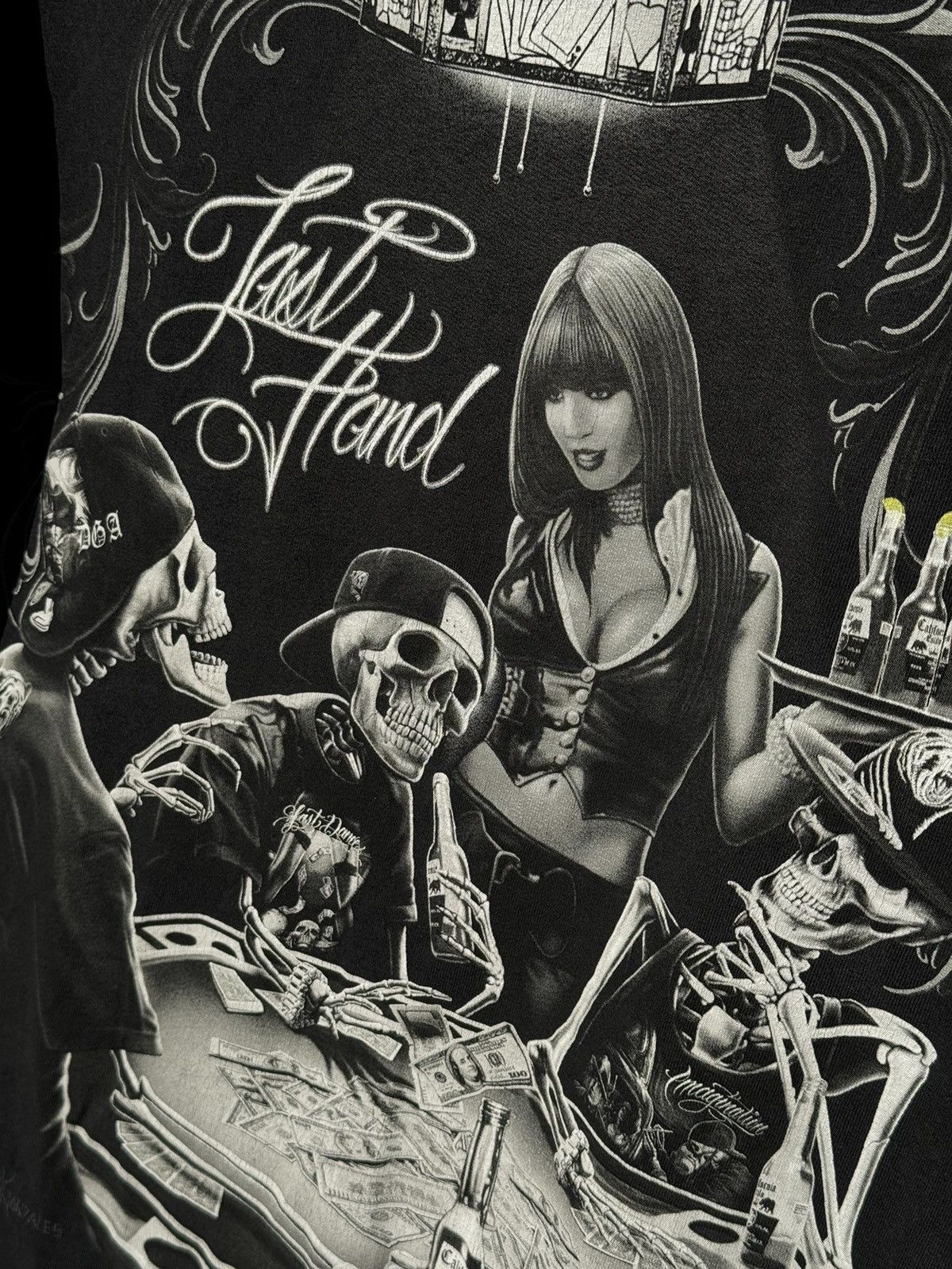 Other Y2K RARE David Gonzales skeleton poker alternative tshirt Size US L / EU 52-54 / 3 - 3 Thumbnail